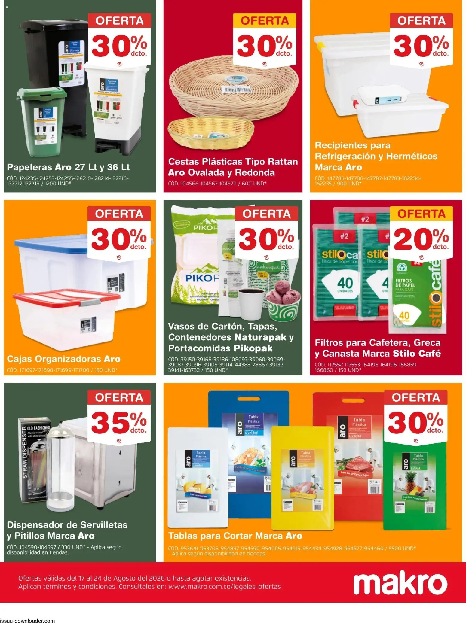 Makro revista - valida desde el 17/08/2026 | Página: 2 | Productos: Vasos, Servilletas, Dispensador, Café