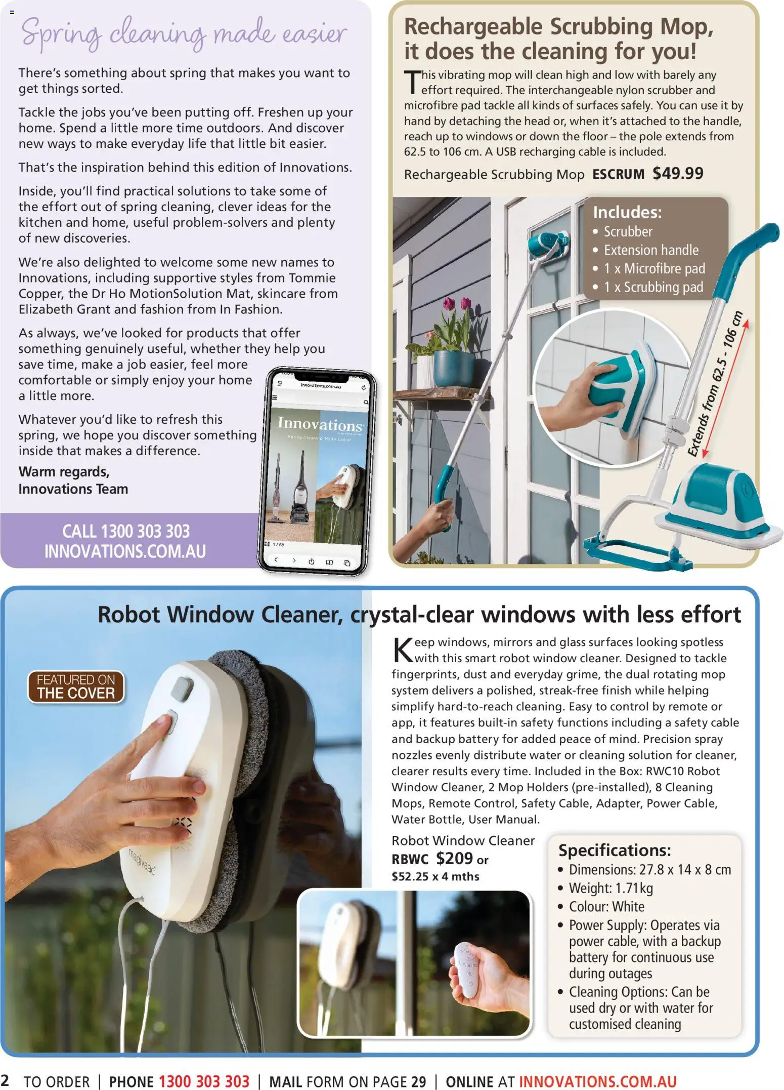 Innovations catalogue - valid from 21/09/2026 | Page: 2 | Products: Cleaner, Phone, Cable, Robot