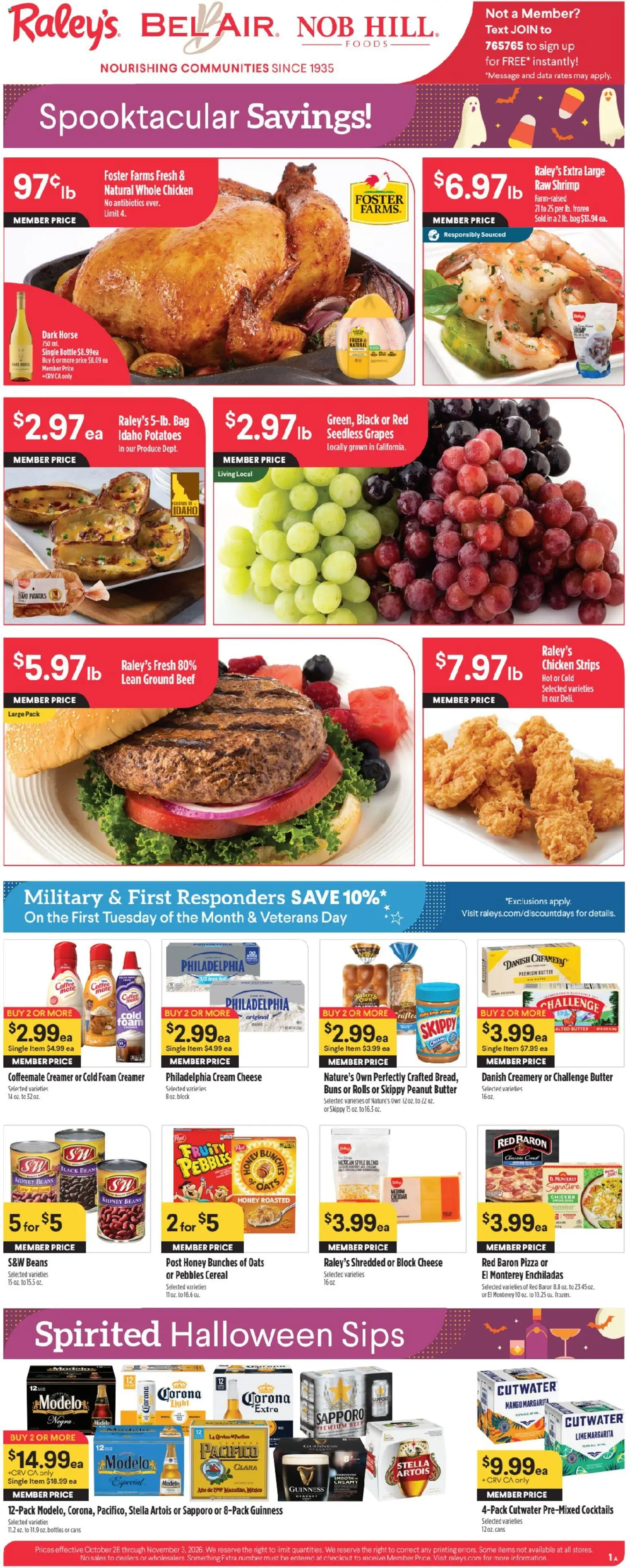 Raley's Weekly Ad - valid from 10/28/2026 | Page: 1