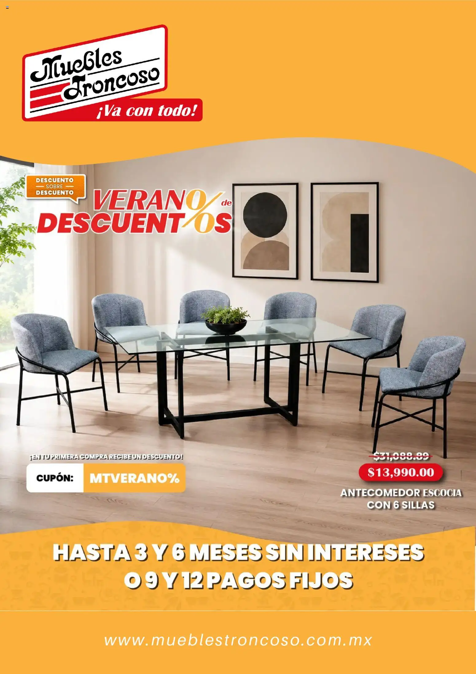 Nuevas ofertas de Muebles Troncoso válidas en toda la República Mexicana desde el 09/07/2026. ¡Encuentra las mejores ofertas en Muebles Troncoso catálogo! | Página: 5 | Productos: Sobre