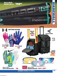 Preview of Big 5 Sporting Goods weekly ads valid from 26.05.2026 | Page: 71 | Products: Backpack, Gloves, Bag