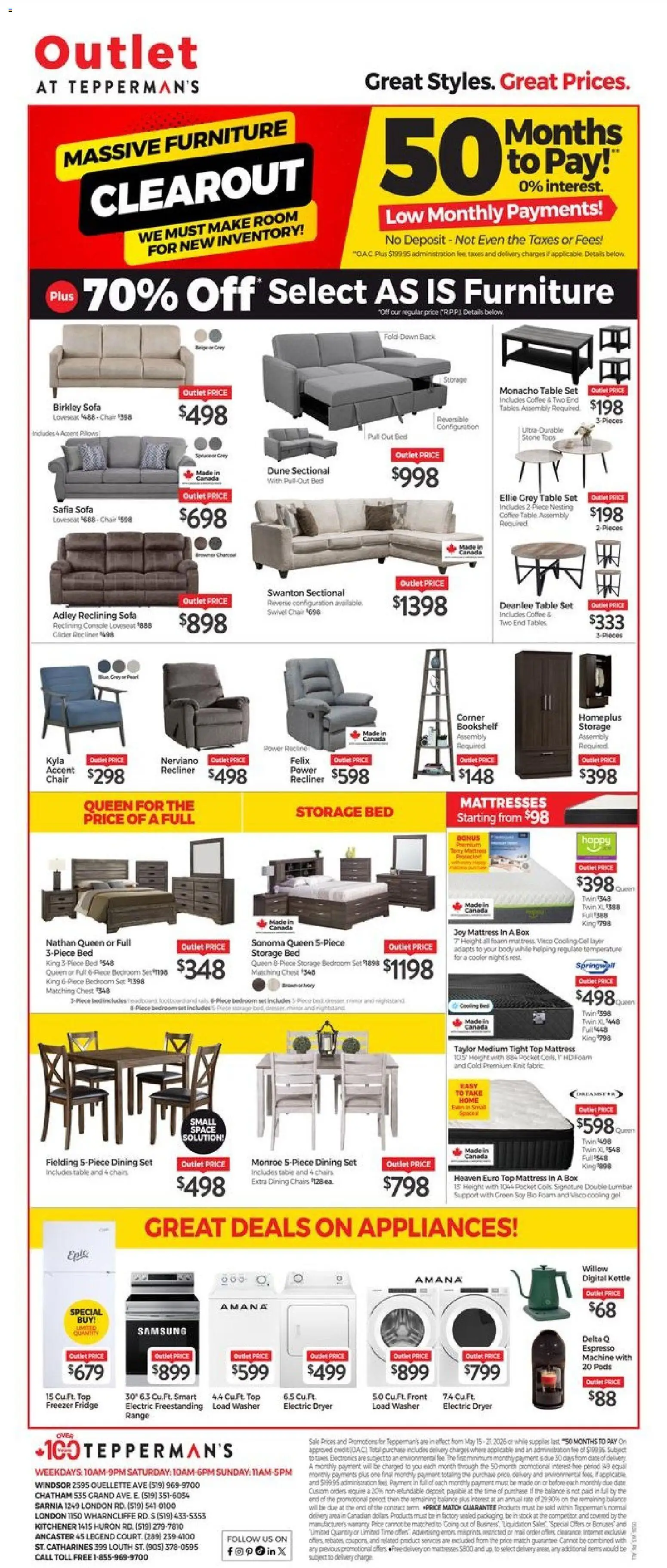 Tepperman's flyer valid from 15.05.2026 | Page: 1