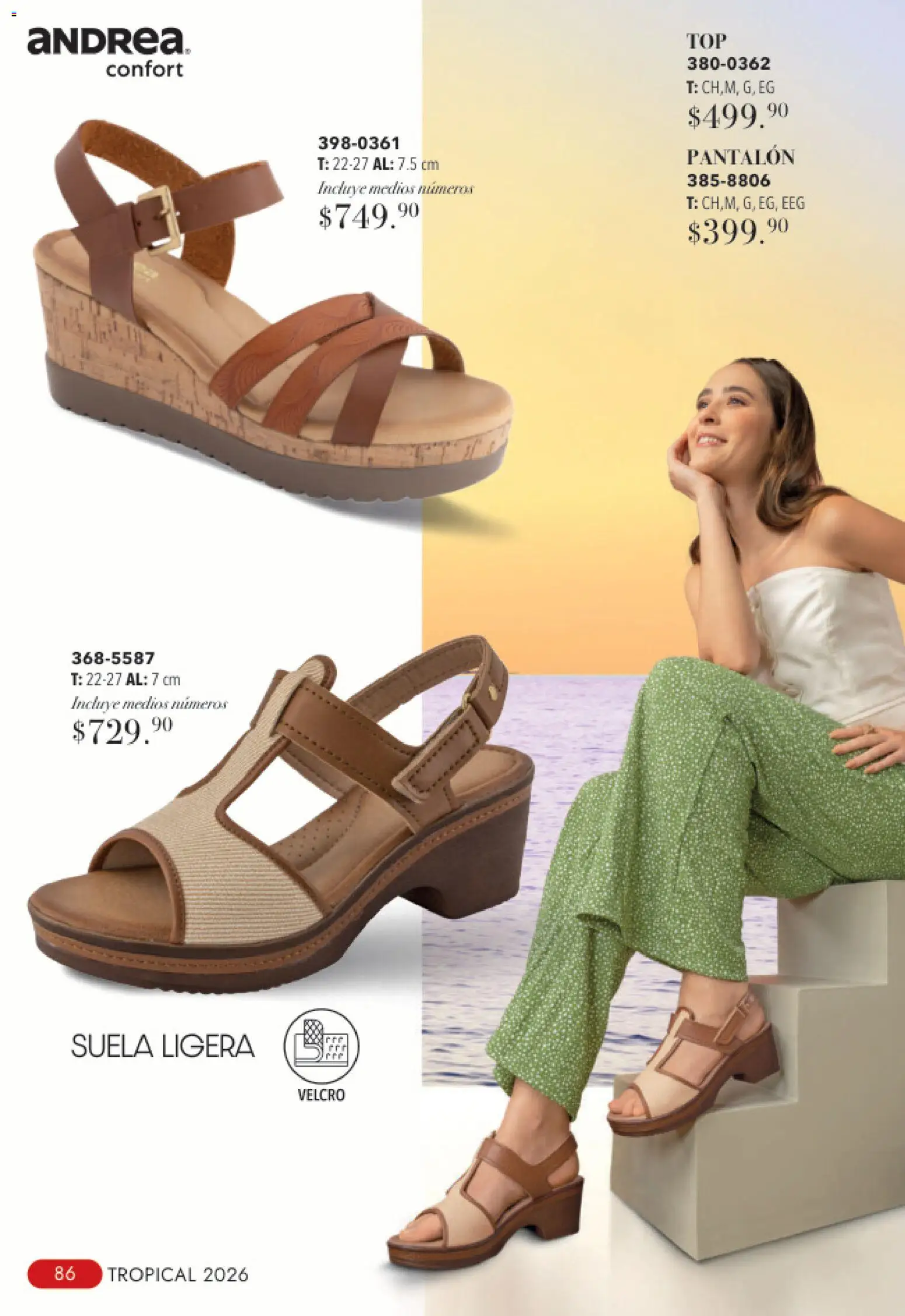 Nuevas ofertas de Andrea válidas en toda la República Mexicana desde el 23/08/2026. ¡Encuentra las mejores ofertas en Andrea catálogo Tropical! | Página: 86