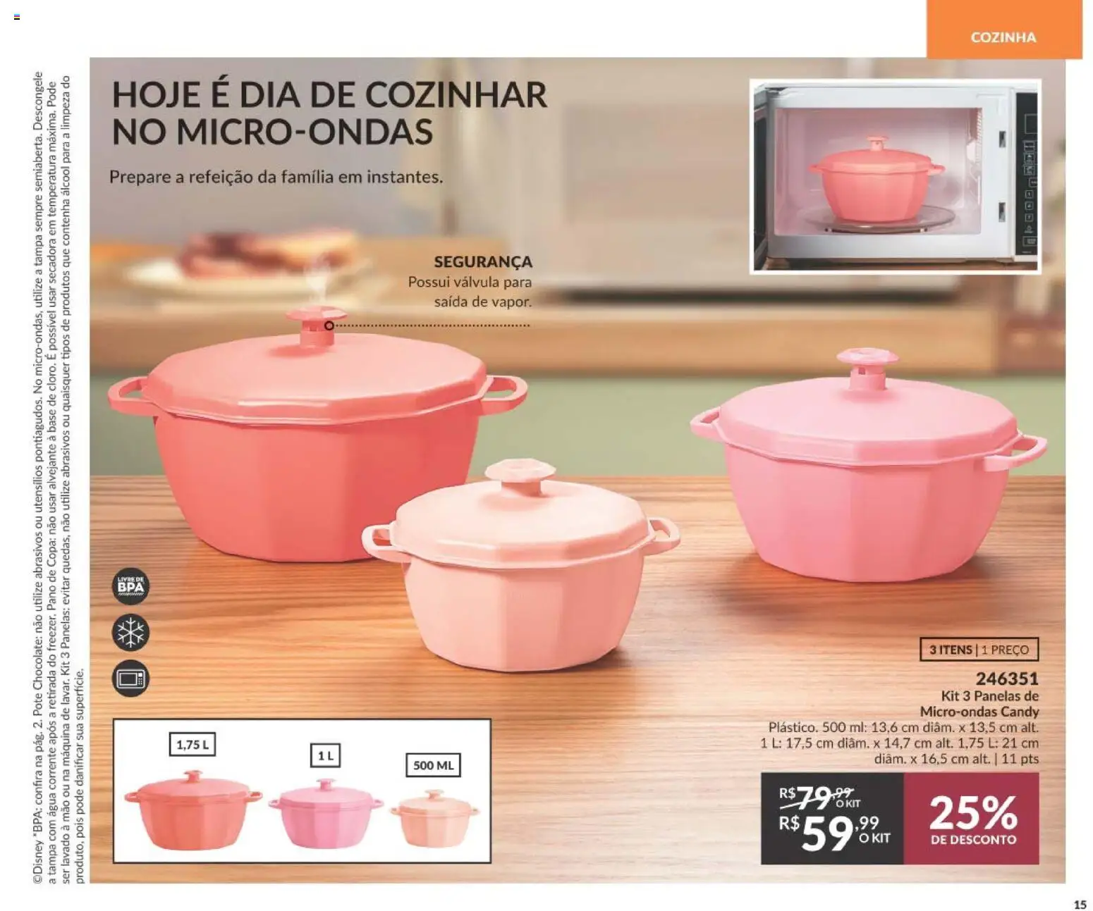 Avon Folheto - válido de 01/09/2026 | Página: 15 | Produtos: Álcool, Chocolate, Base, Água