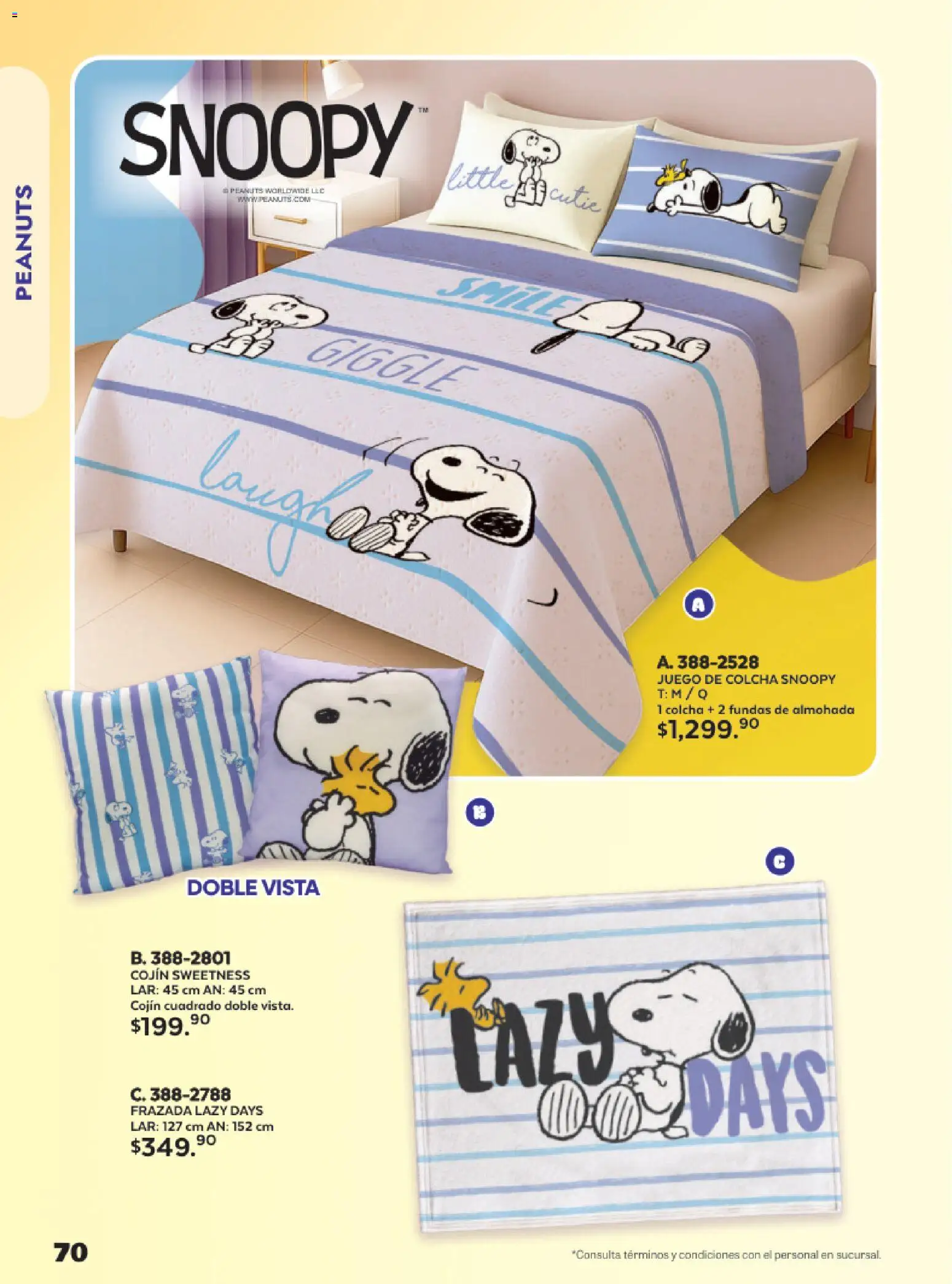 Nuevas ofertas de Andrea válidas en toda la República Mexicana desde el 24.05.2026. ¡Encuentra las mejores ofertas en Andrea catálogo Lo más divertindo en ropa! | Página: 70 | Productos: Juego, Almohada