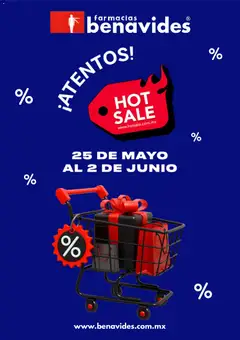 Vista previa de Farmacia Benavides Hot Sale aviso, nuevo folleto de la tienda, válido en México a partir del 05.05.2026