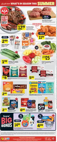 Preview of Foodland weekly flyer / circulaire from shop Foodland valid from Jul 2, 2026 | Page: 2 | Products: Rice, Cream, Cookies, Chicken