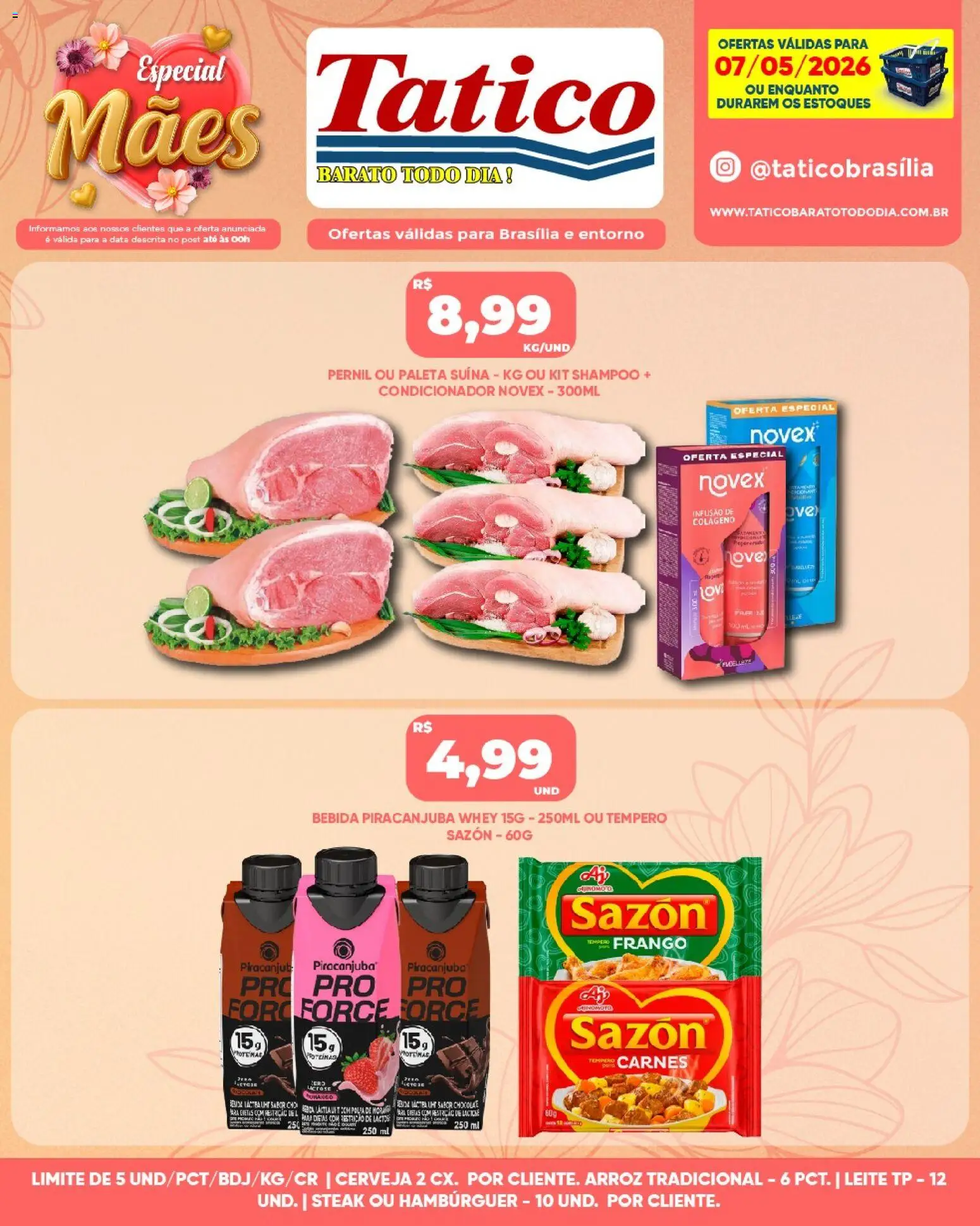 Tatico Folheto - válido de 07.05.2026 | Página: 5 | Produtos: Chocolate, Cerveja, Hambúrguer, Bebida