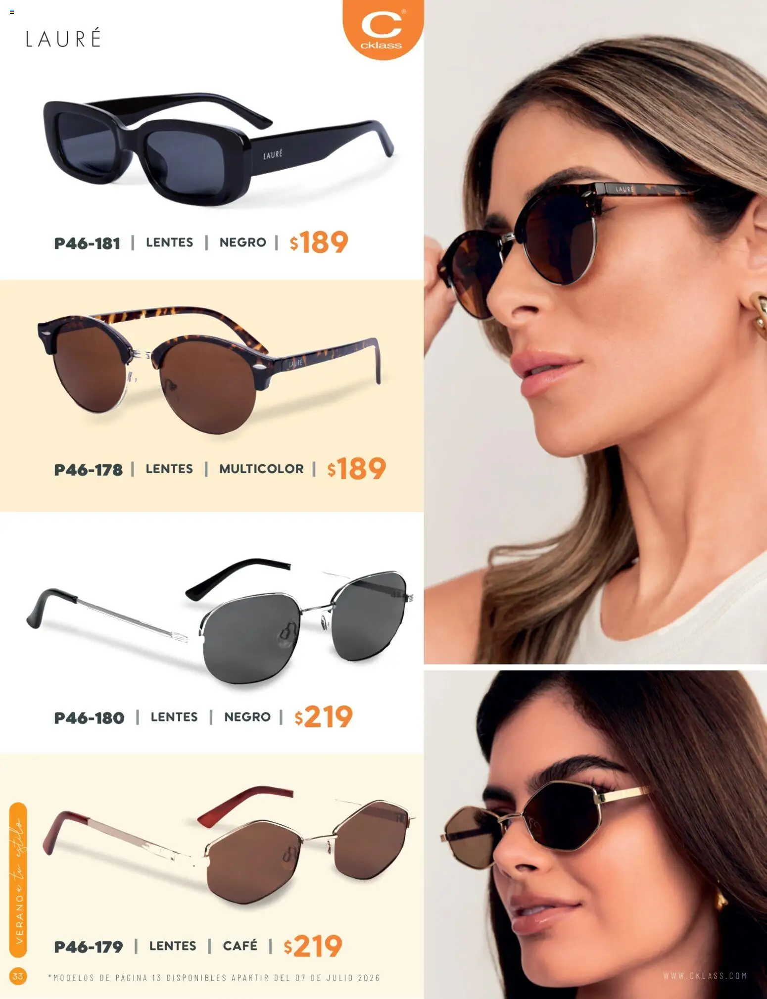 Nuevas ofertas de Cklass válidas en toda la República Mexicana desde el 02/07/2026. ¡Encuentra las mejores ofertas en Cklass catálogo Verano WE & Home! | Página: 34 | Productos: Lentes, Café