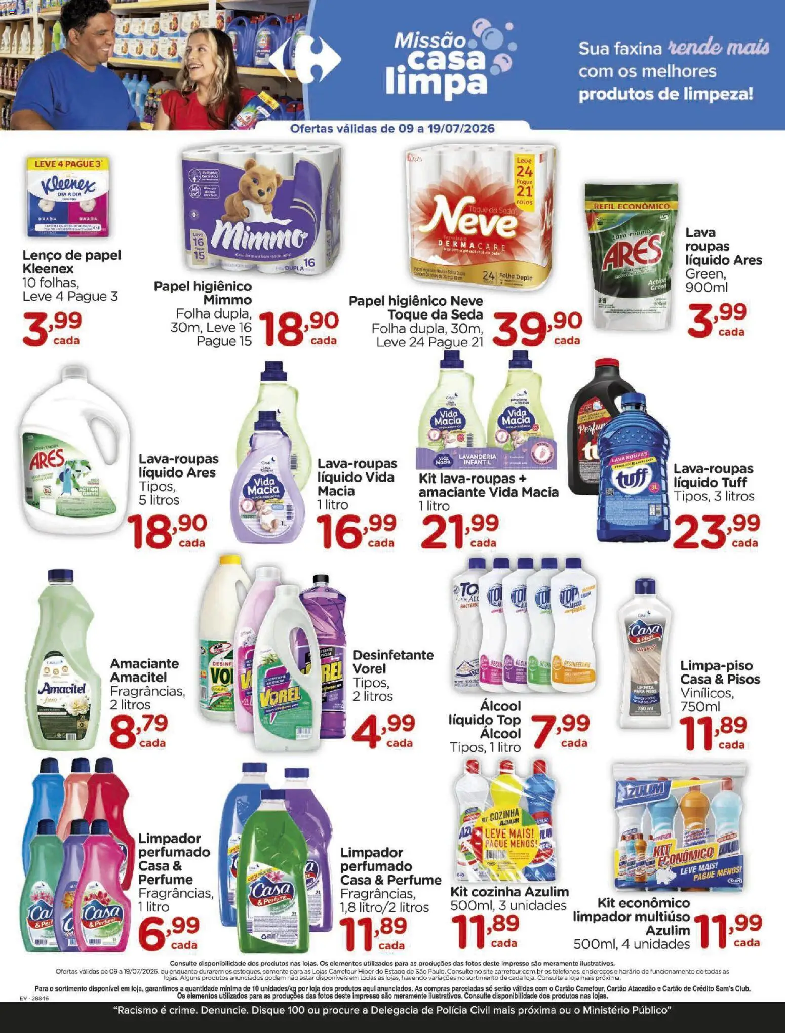 Carrefour Folheto - válido de 09/07/2026 | Página: 7 | Produtos: Azulim, Roupas, Amaciante, Desinfetante