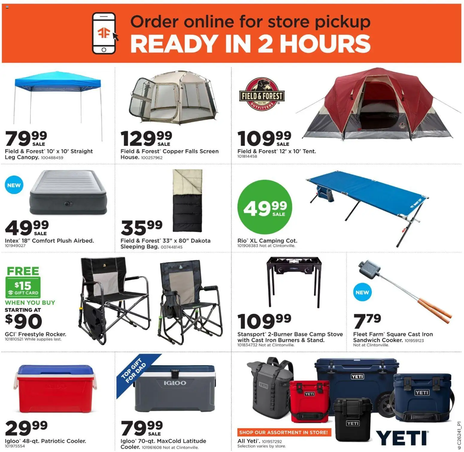 Mills Fleet Farm Weekly Ad - valid from 08.06.2026 | Page: 13 | Products: Stove, Iron
