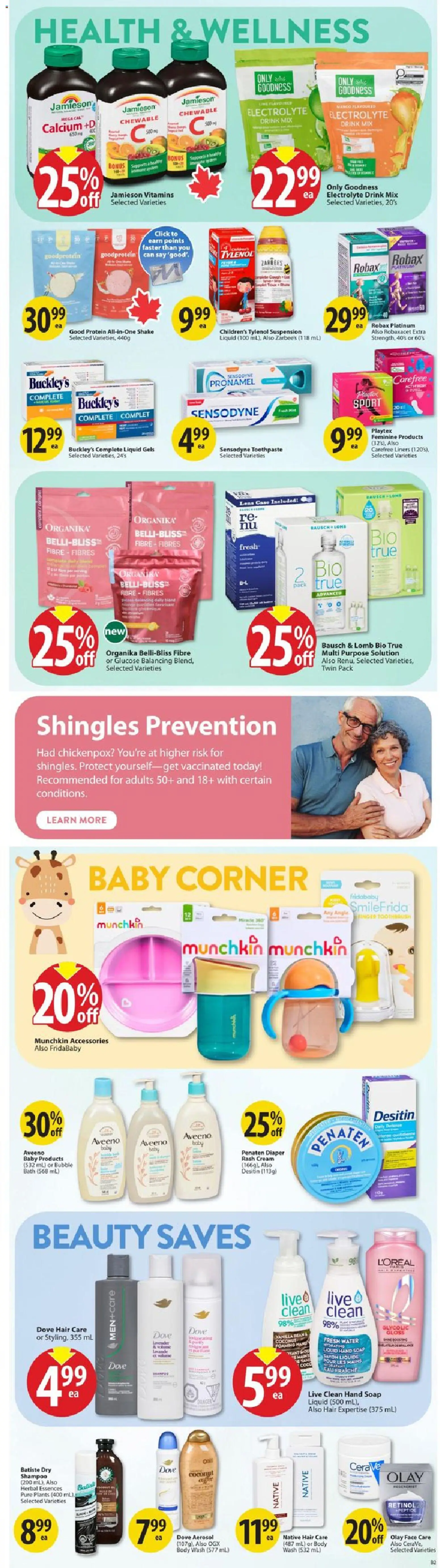 Save on foods flyer valid from Sep 17, 2026 | Page: 28 | Products: Coconut, Cream, Shampoo, Protein