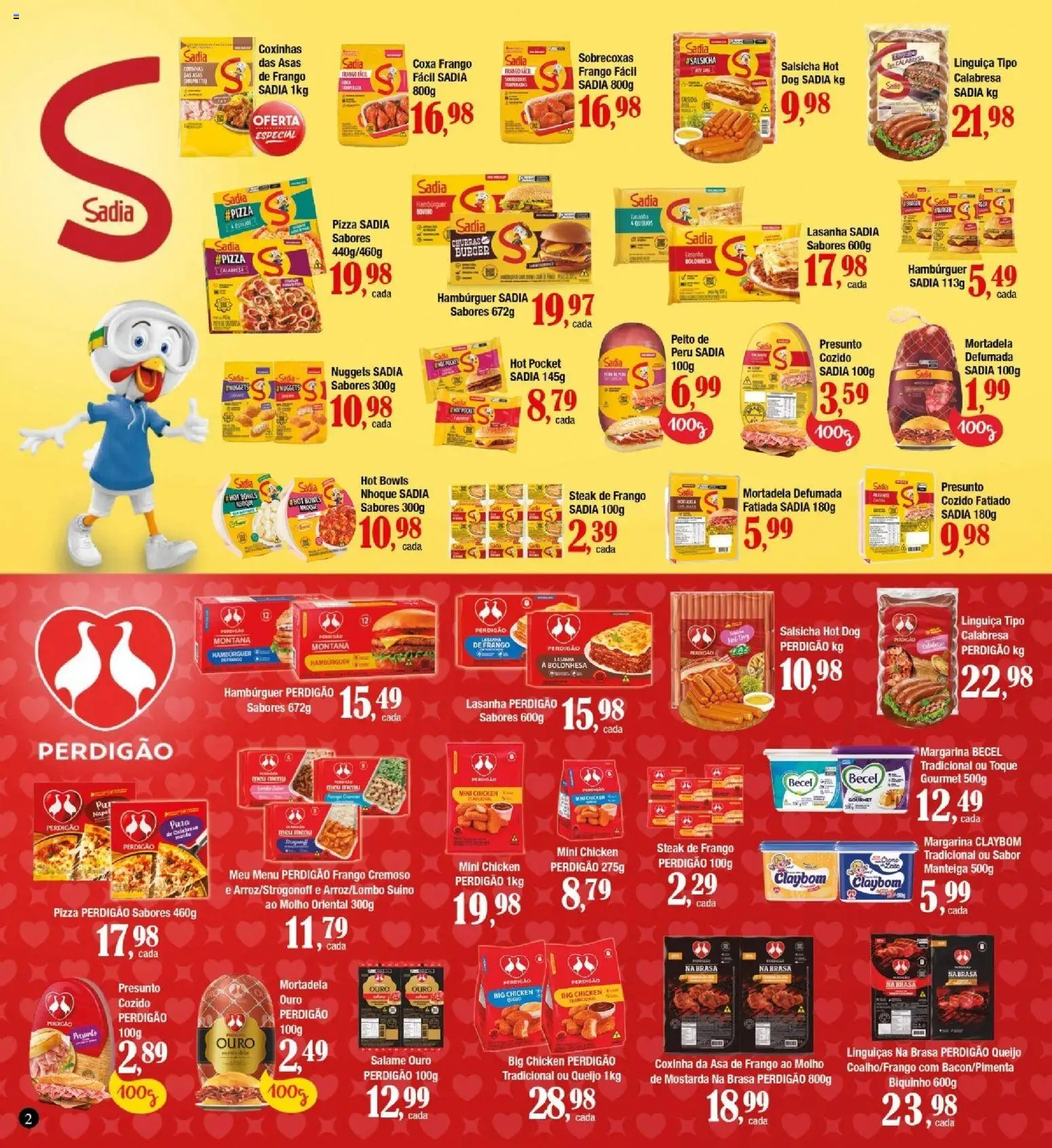 Supermercados Unidos Folheto - válido de 17/07/2026 | Página: 2 | Produtos: Salsicha, Linguiça, Manteiga, Presunto