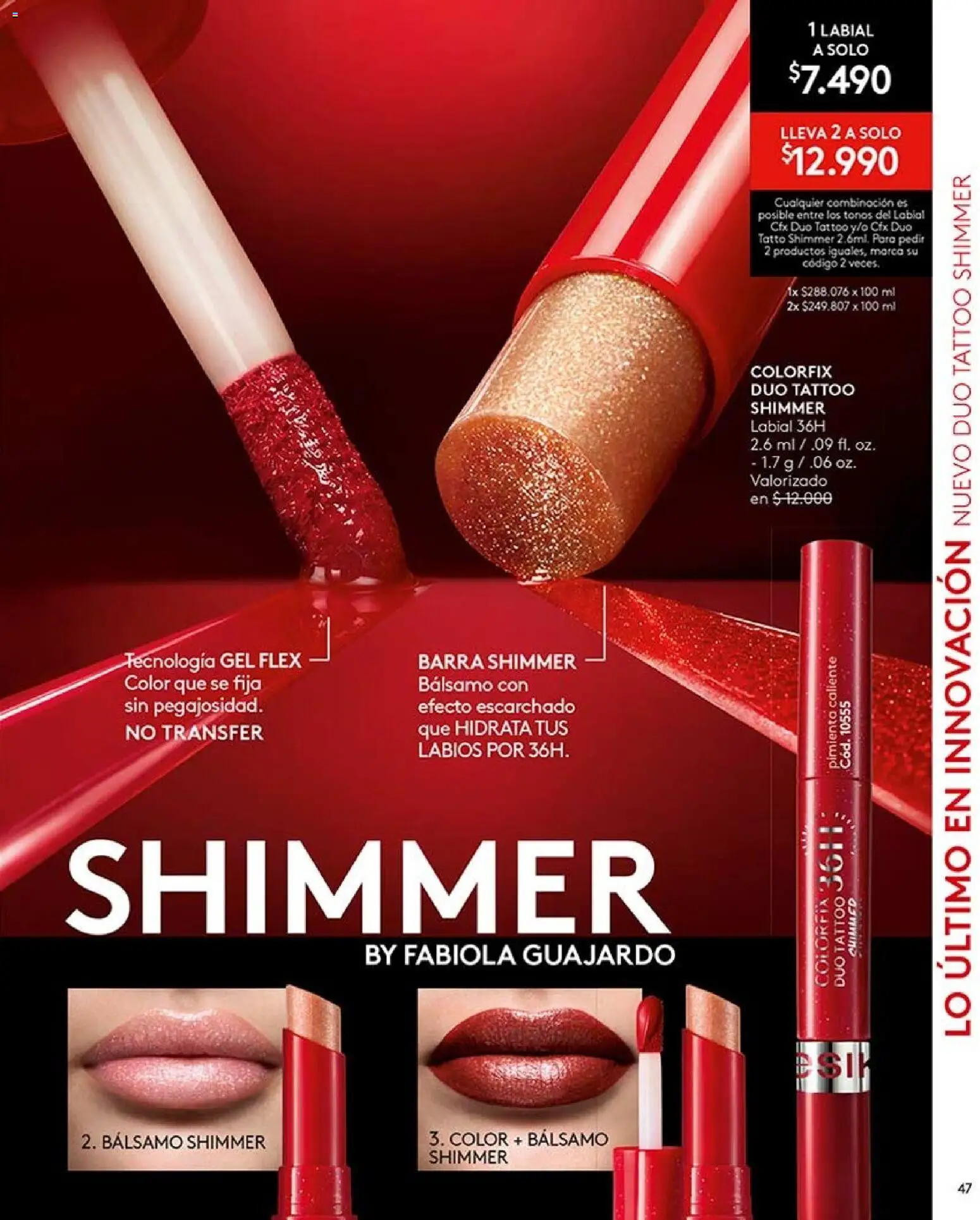 Catálogo Ésika Campaña 13 │ válido desde el 26.07.2026 | Página: 47 | Productos: Pimienta, Bálsamo, Labial