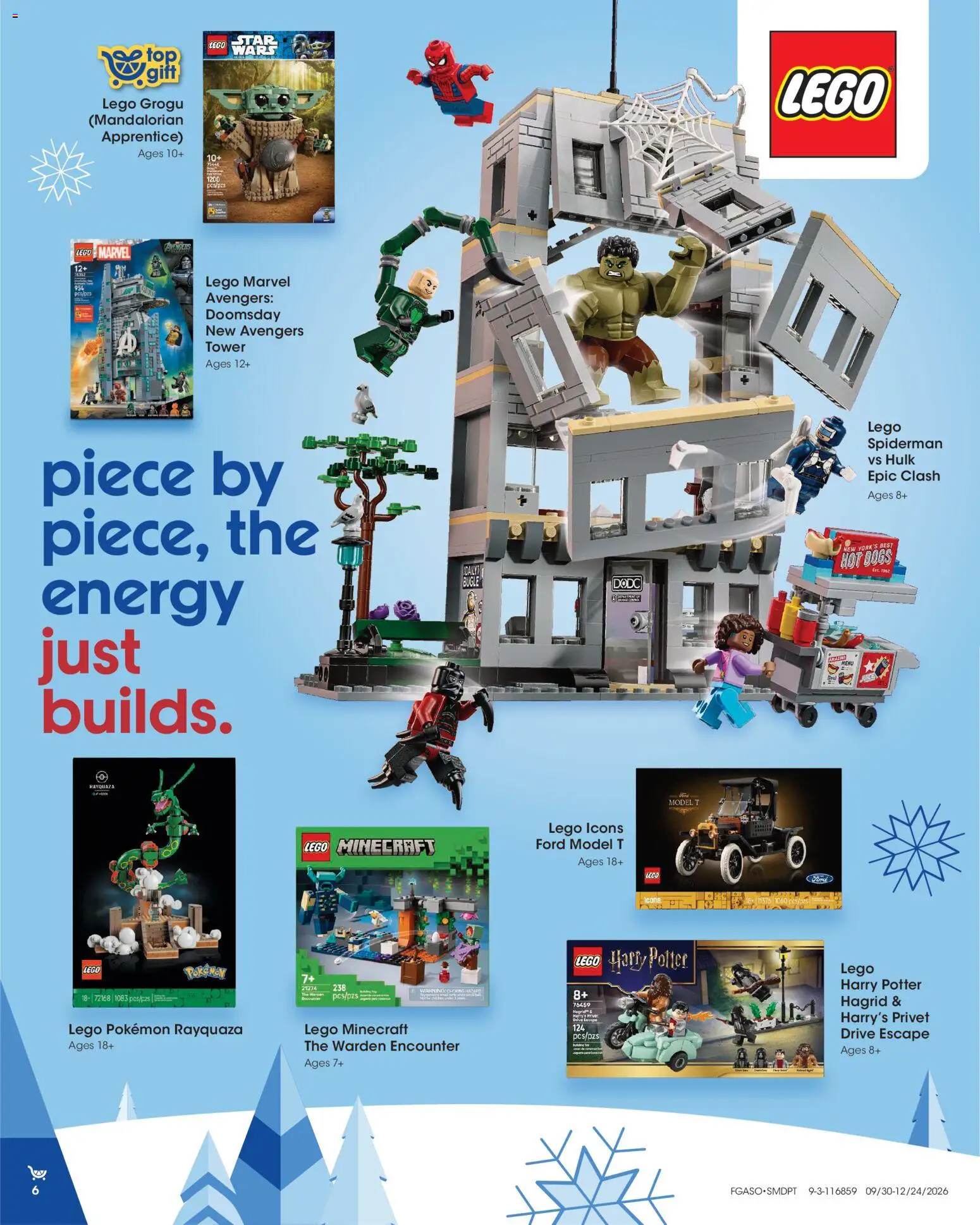 Fred Meyer Extra Ad - valid from 09/30/2026 | Page: 6 | Products: LEGO, Hot Dogs, LEGO Harry Potter