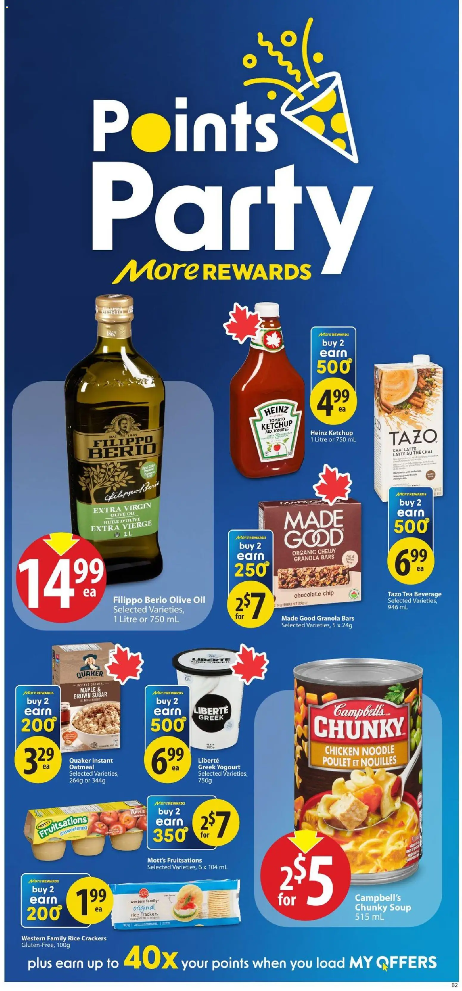 Save on foods flyer valid from Sep 17, 2026 | Page: 14 | Products: Rice, Tea, Ketchup, Oatmeal