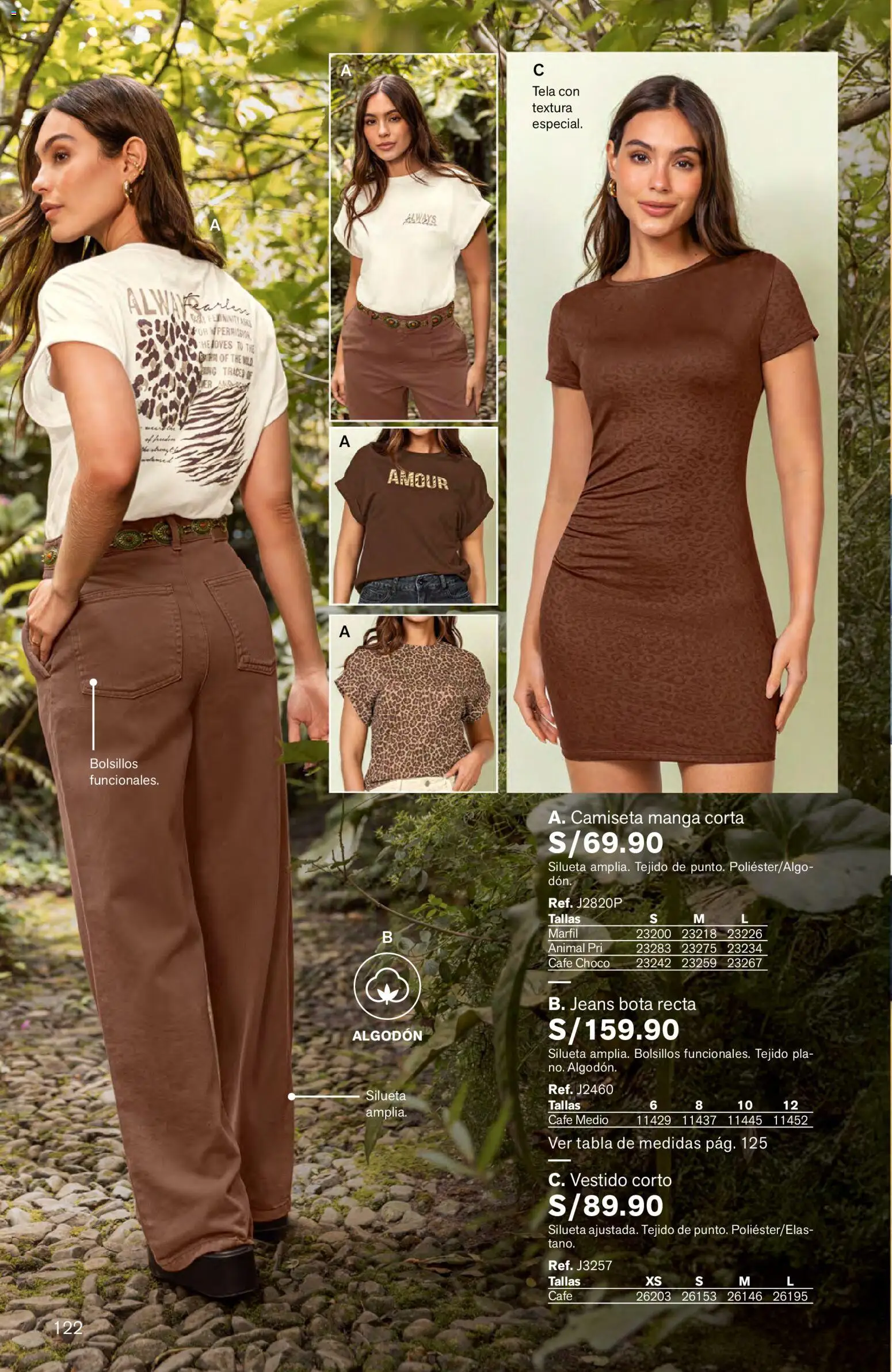 Catálogo Leonisa válido desde 04.06.2026 | Página: 122 | Productos: Café, Vestido, Jeans