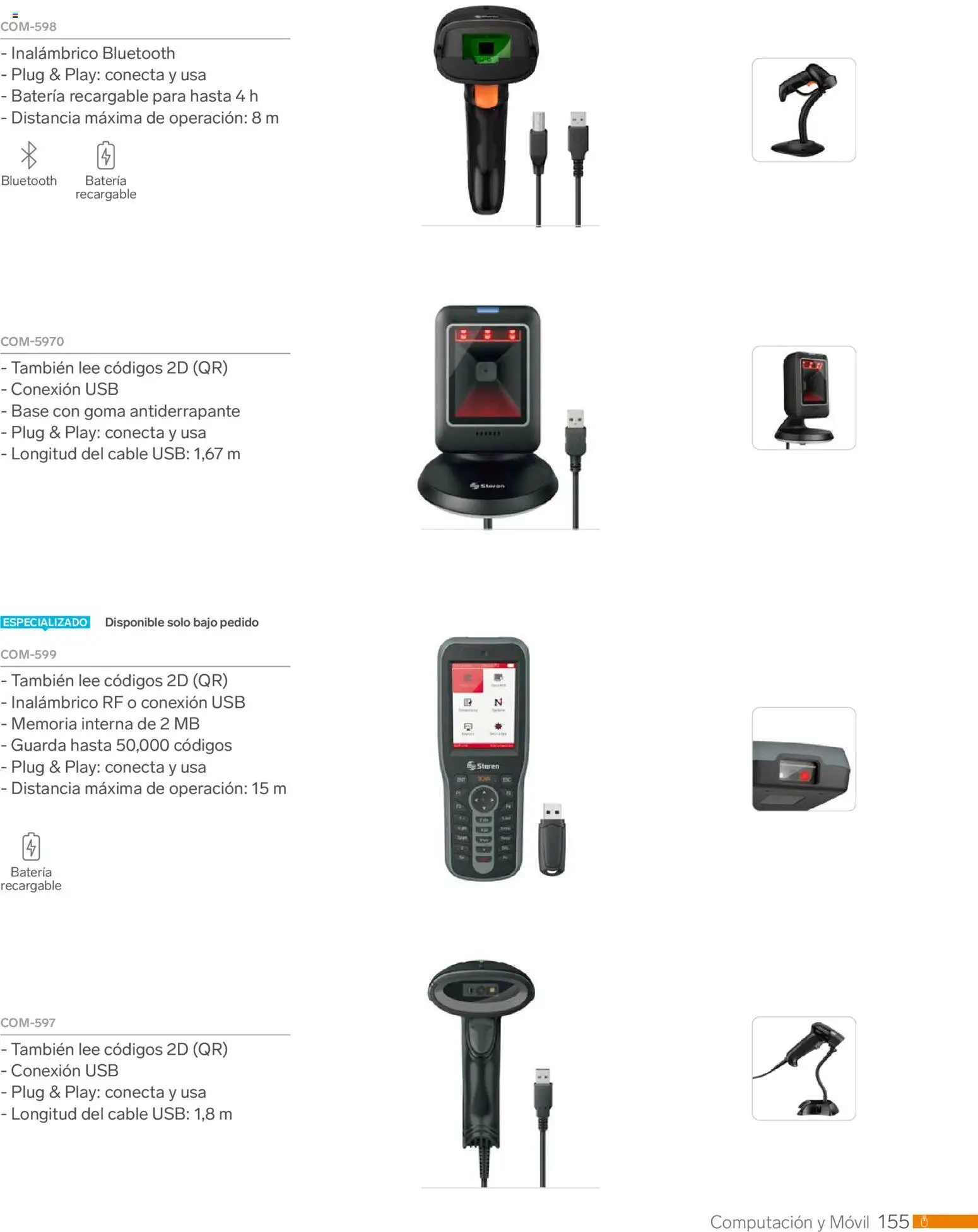 Nuevas ofertas de Steren válidas en toda la República Mexicana desde el 01.01.2026. ¡Encuentra las mejores ofertas en Steren catálogo! | Página: 167 | Productos: Usb, Cable USB, Cable, Batería