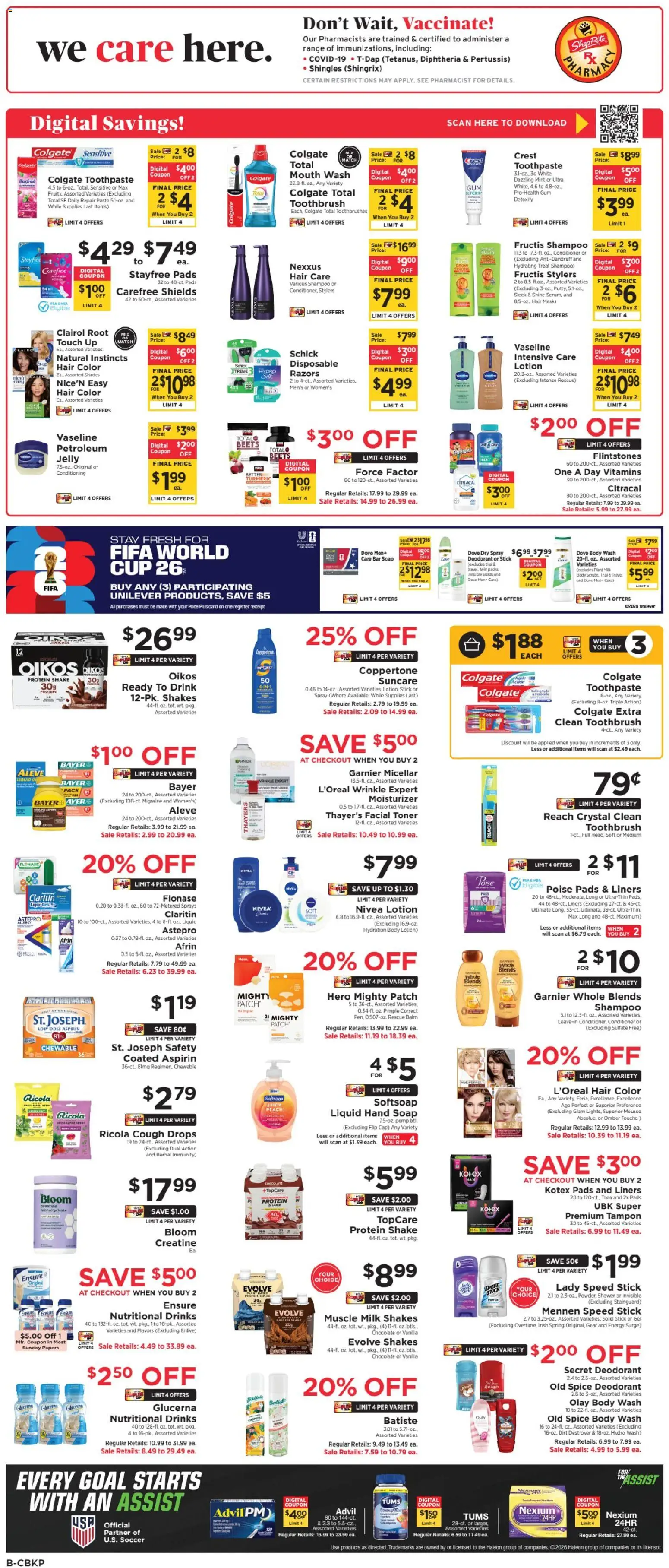 ShopRite Weekly Ad - valid from 07.06.2026 | Page: 11 | Products: Pump, Milk, Toothbrush, Pads