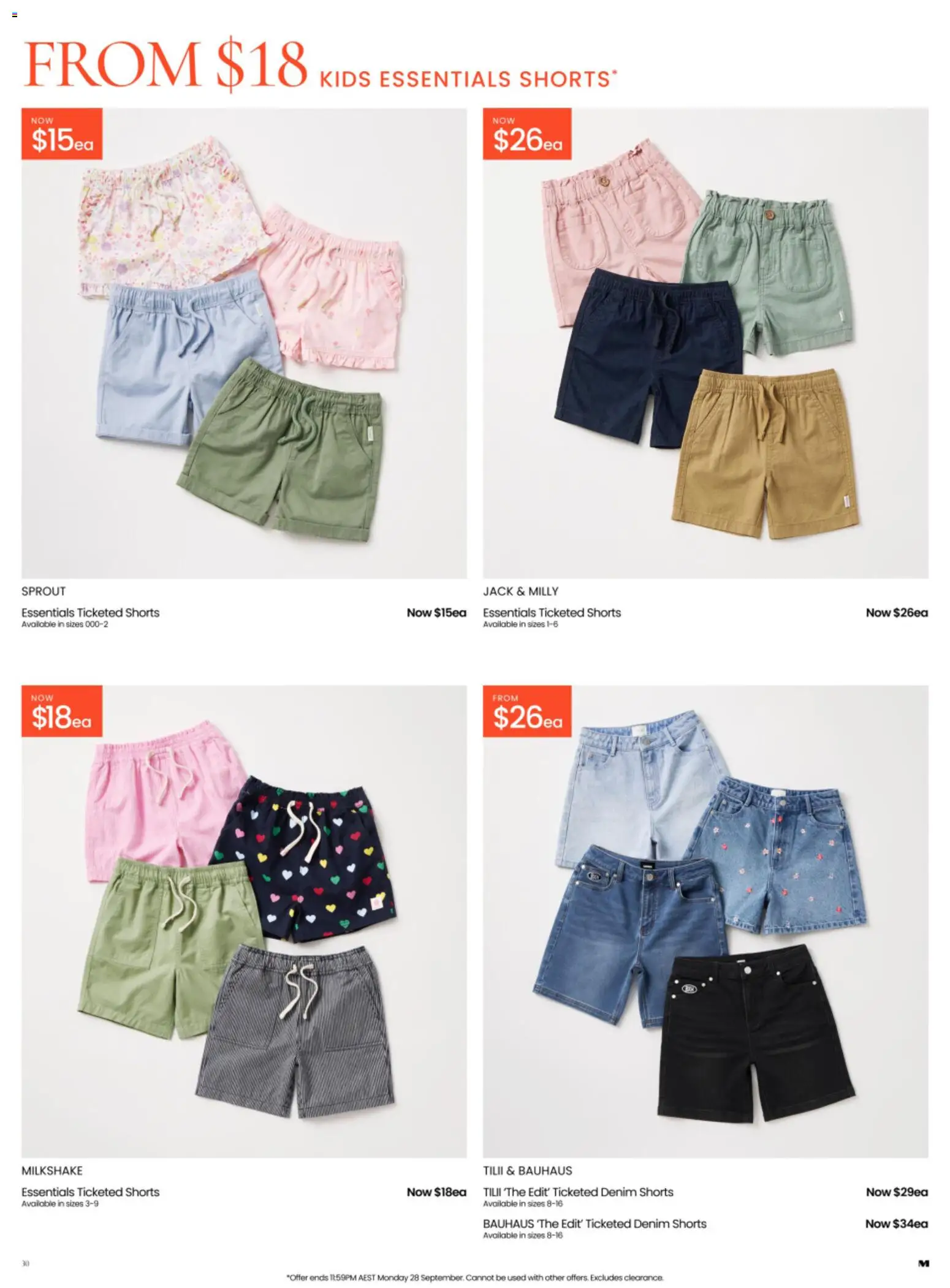 Myer catalogue - valid from 09/09/2026 | Page: 30 | Products: Denim, Shorts