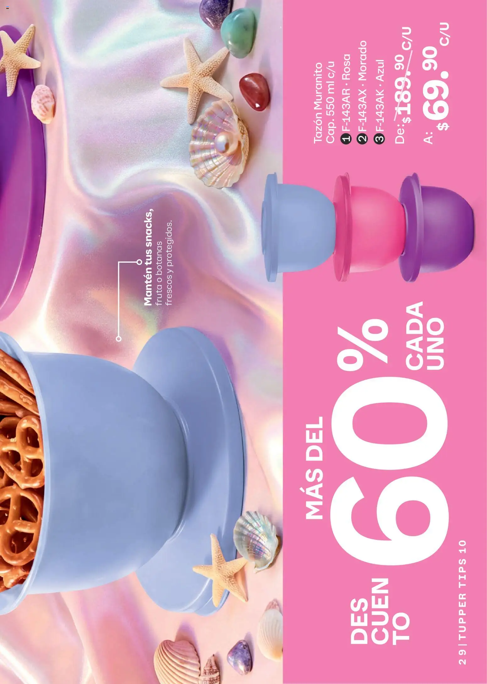 Nuevas ofertas de Tupperware válidas en toda la República Mexicana desde el 07/09/2026. ¡Encuentra las mejores ofertas en Tupperware catálogo! | Página: 29 | Productos: Tupper, Fruta