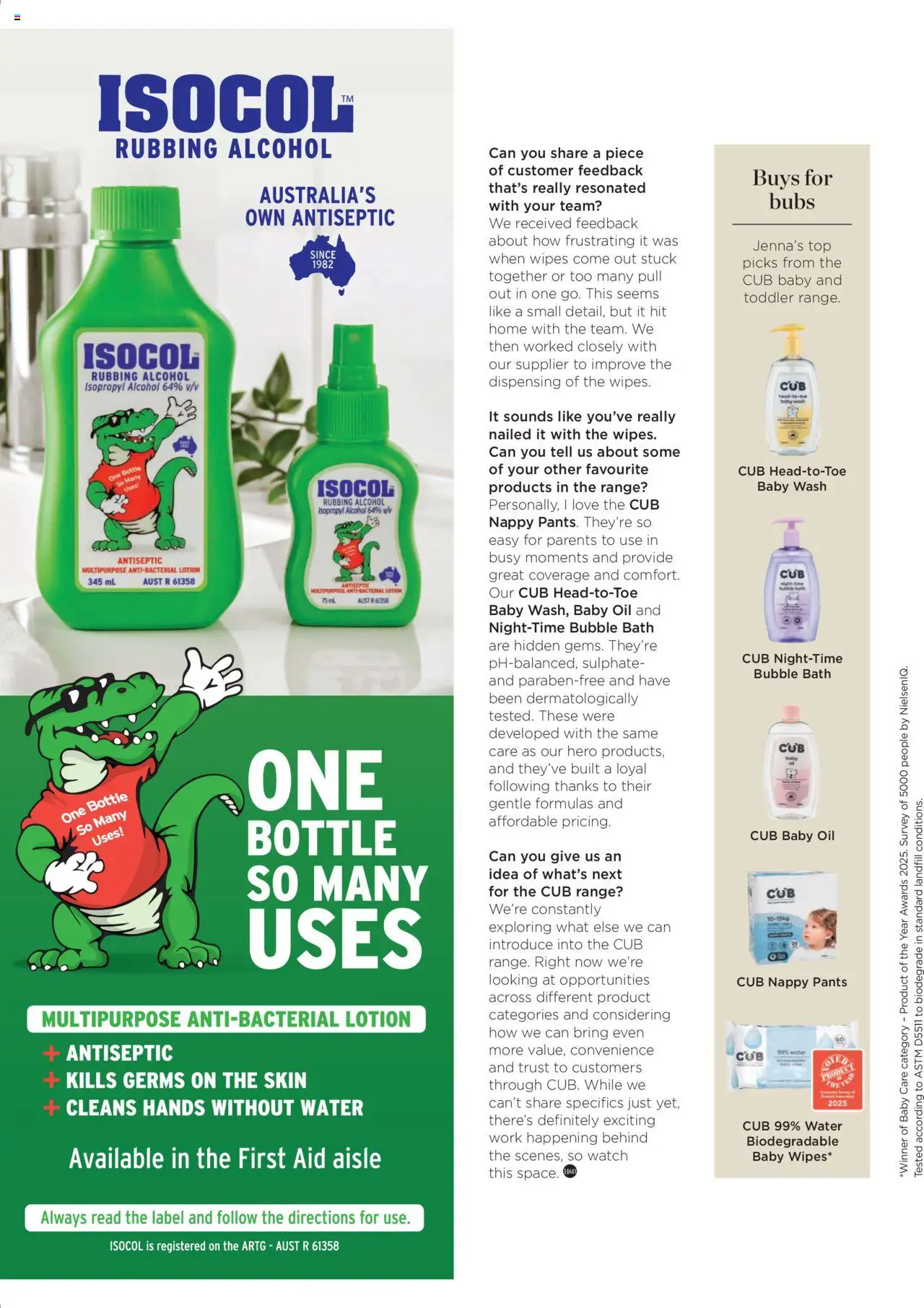 Coles catalogue - valid from 07.10.2025 | Page: 126 | Products: Oil, Bubble bath, Water, Multipurpose