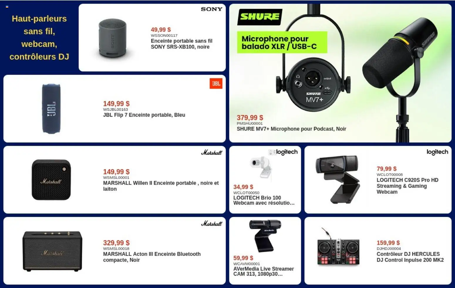 Canada Computers flyer valid from Jul 31, 2026 | Page: 9 | Products: Microphone