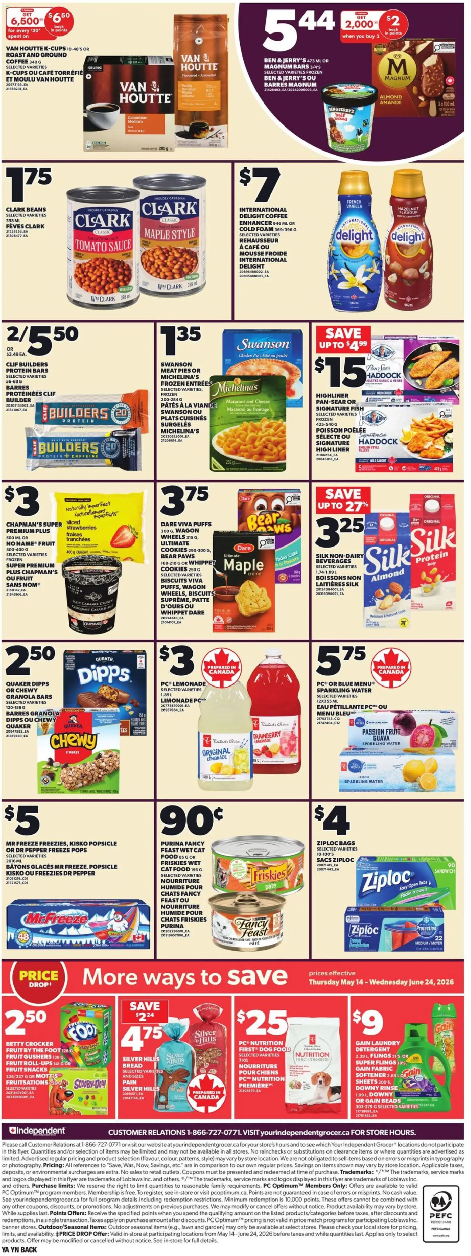 Independent Grocer flyer valid from 04.06.2026 | Page: 2 | Products: Strawberries, Cookies, Case, Chicken