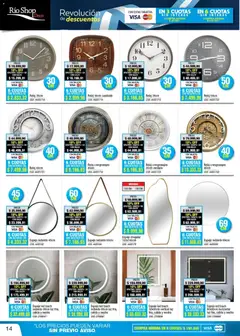 Vista previa Río Shop Deco catálogo válido desde el 26.05.2026 | Página: 14 | Productos: Reloj, Espejo
