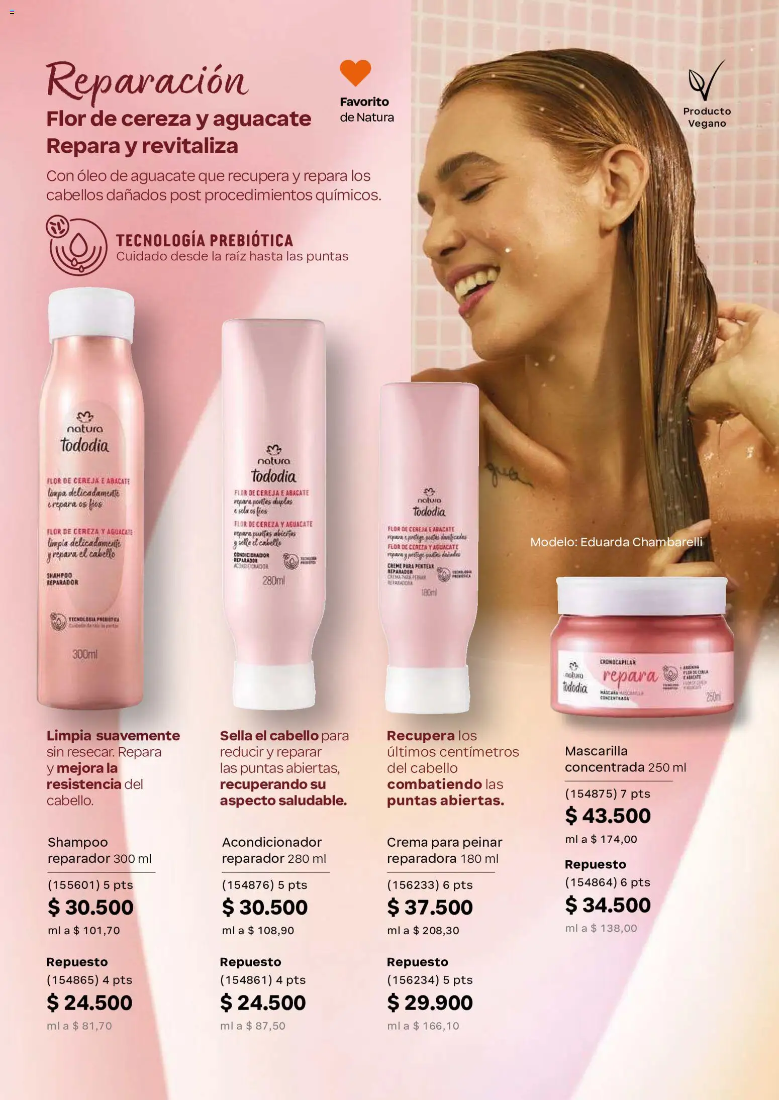 Natura revista - valida desde el 01/07/2026 | Página: 158 | Productos: Crema, Shampoo, Mascarilla, Acondicionador