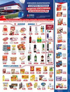 Shibata ofertas Guará - Pré-Visualização do folheto da loja Shibata, válido de 31/07/2026 | Página: 1 | Produtos: Coco, Queijo, Hambúrguer, Batata
