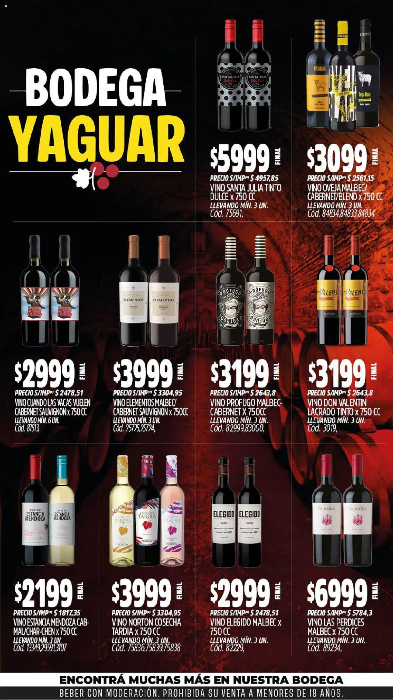 Yaguar - Oferta Semanal Mendoza │ válido desde el 14/09/2026 | Página: 6 | Productos: Dulce, Vino