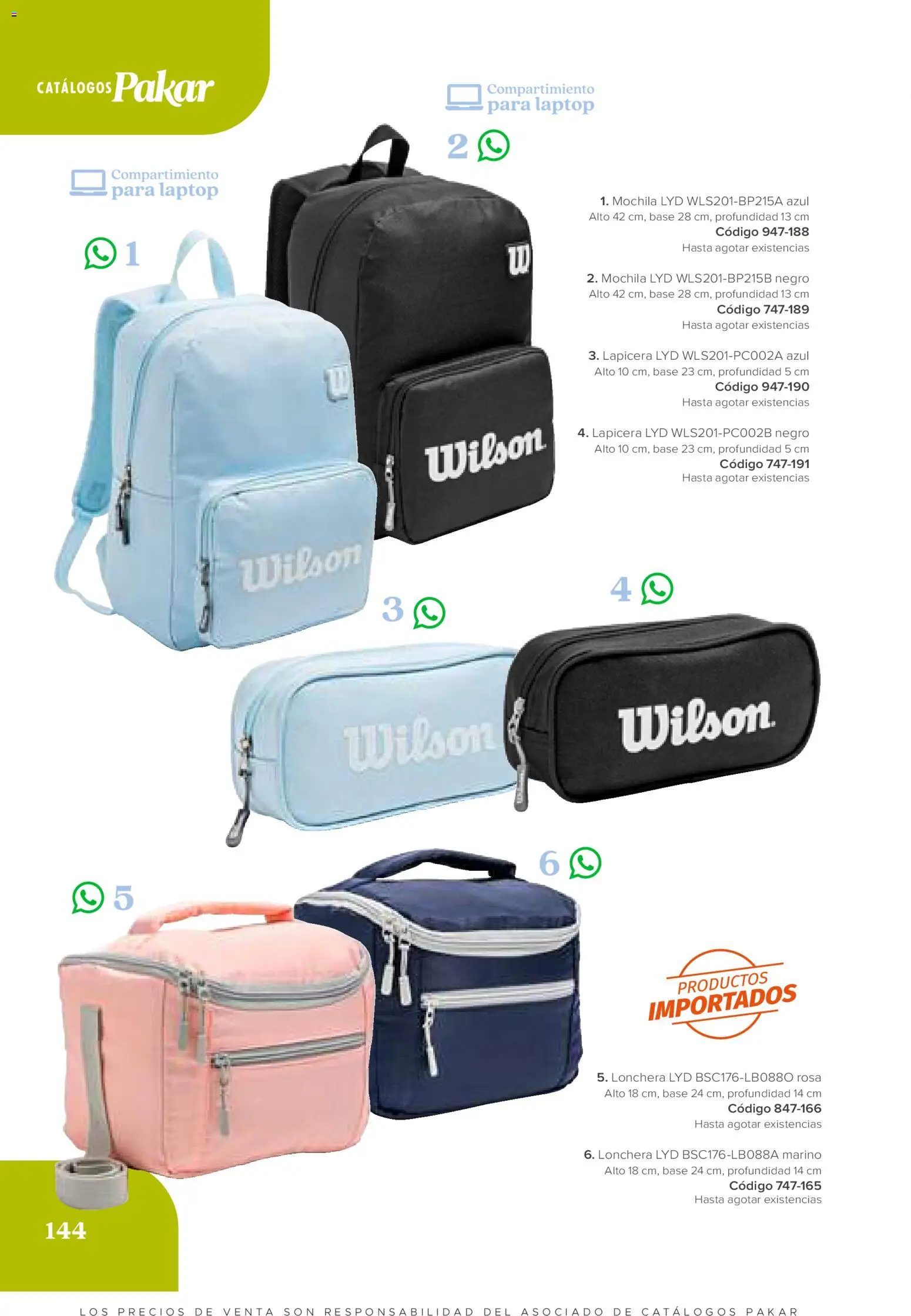 Nuevas ofertas de SC Pakar válidas en toda la República Mexicana desde el 31/07/2026. ¡Encuentra las mejores ofertas en SC Pakar catálogo Ropa! | Página: 144 | Productos: Mochila