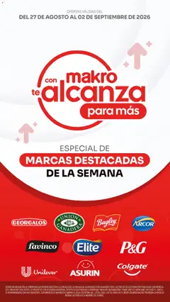 Vista previa Makro Ofertas ALCANZA válido desde el 27/08/2026