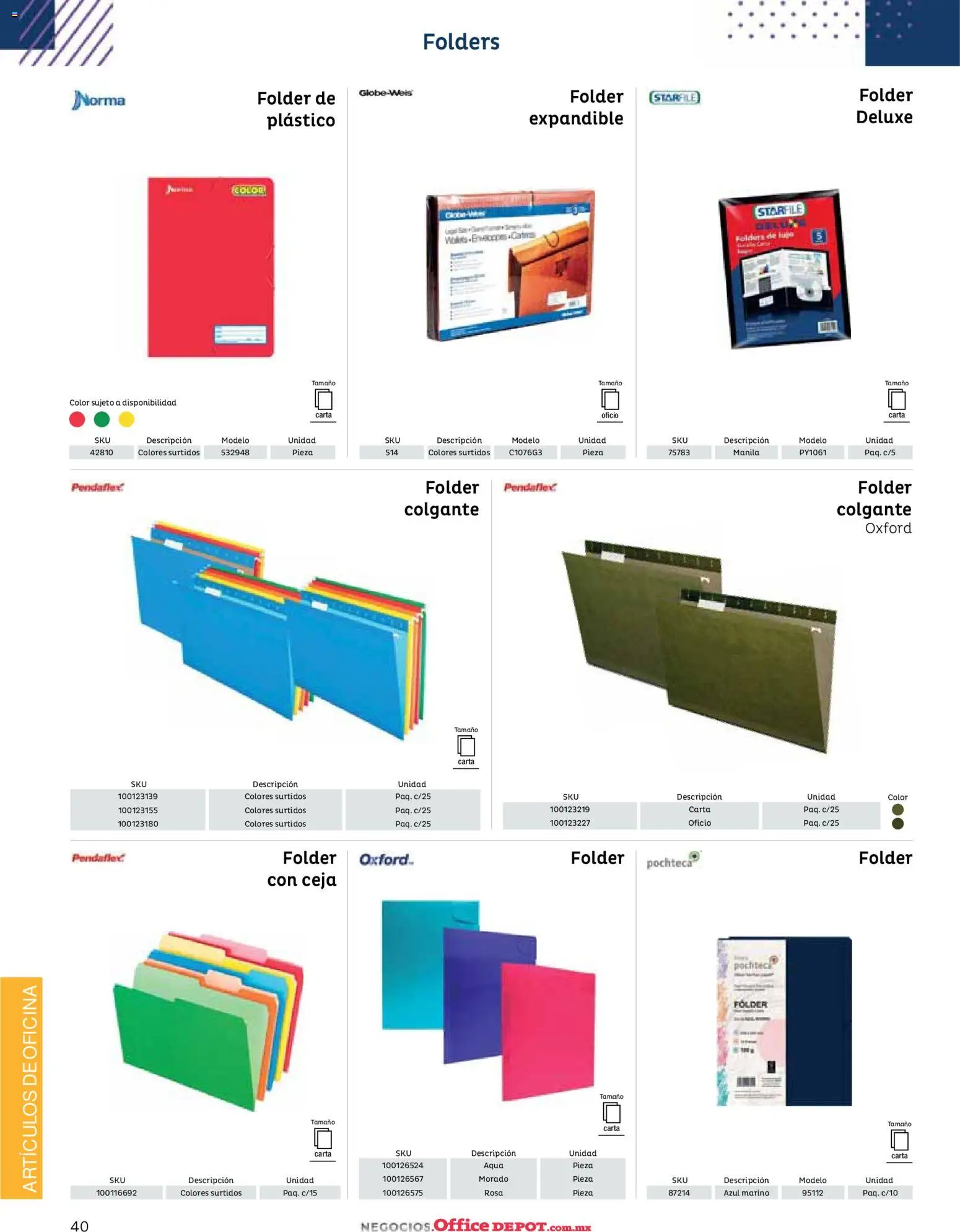 Nuevas ofertas de Office Depot válidas en toda la República Mexicana desde el 12/01/2026. ¡Encuentra las mejores ofertas en Office Depot catálogo 2026! | Página: 42