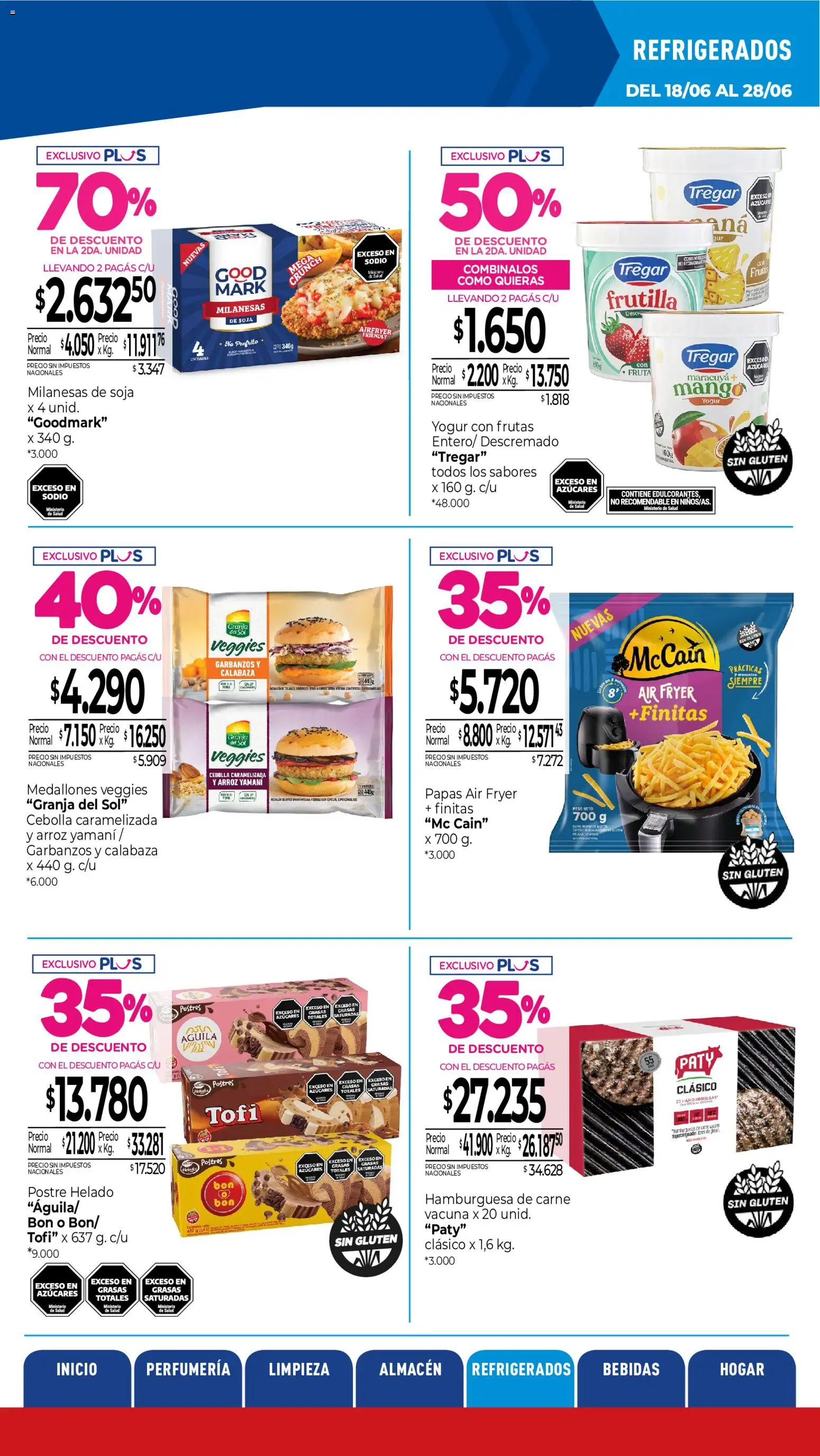 La Anonima catálogo │ válido desde el 18.06.2026 | Página: 22 | Productos: Frutilla, Mango, Yogur, Arroz