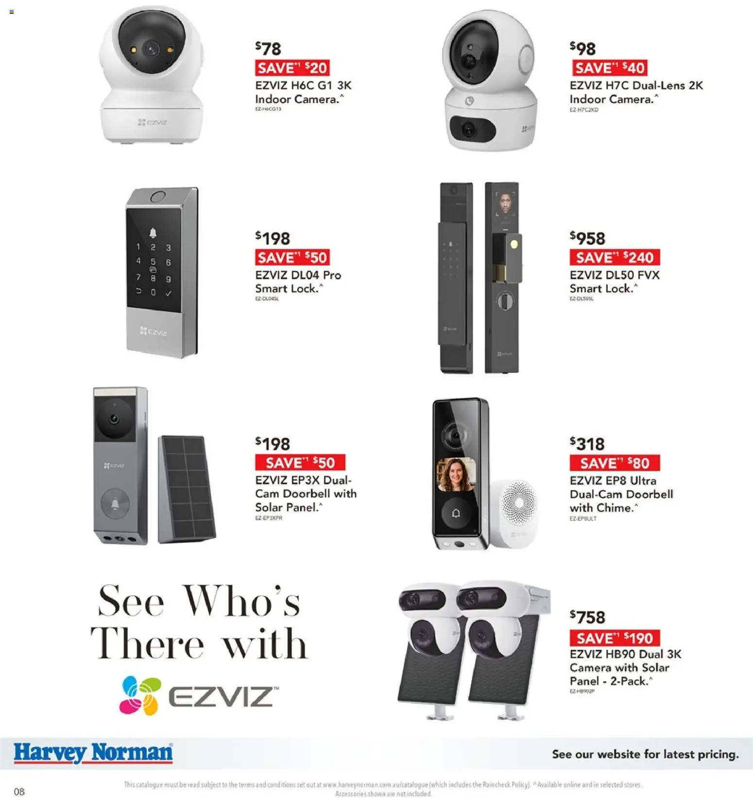 Harvey Norman catalogue - valid from 08/09/2026 | Page: 8 | Products: Accessories, Doorbell, Camera