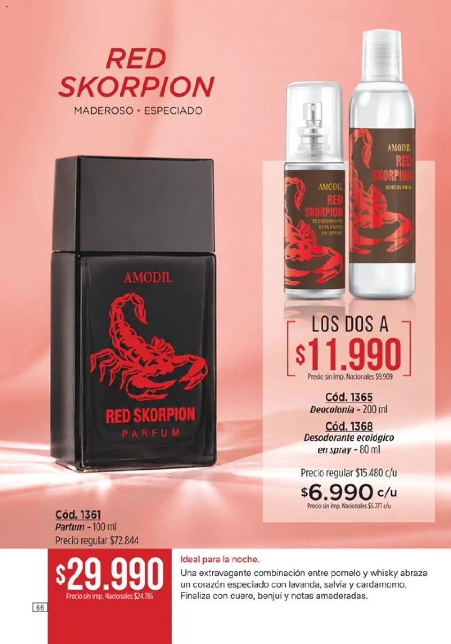 Catálogo Amodil Campaña 16 │ válido desde el 19/09/2026 | Página: 66 | Productos: Whisky, Desodorante, Pomelo
