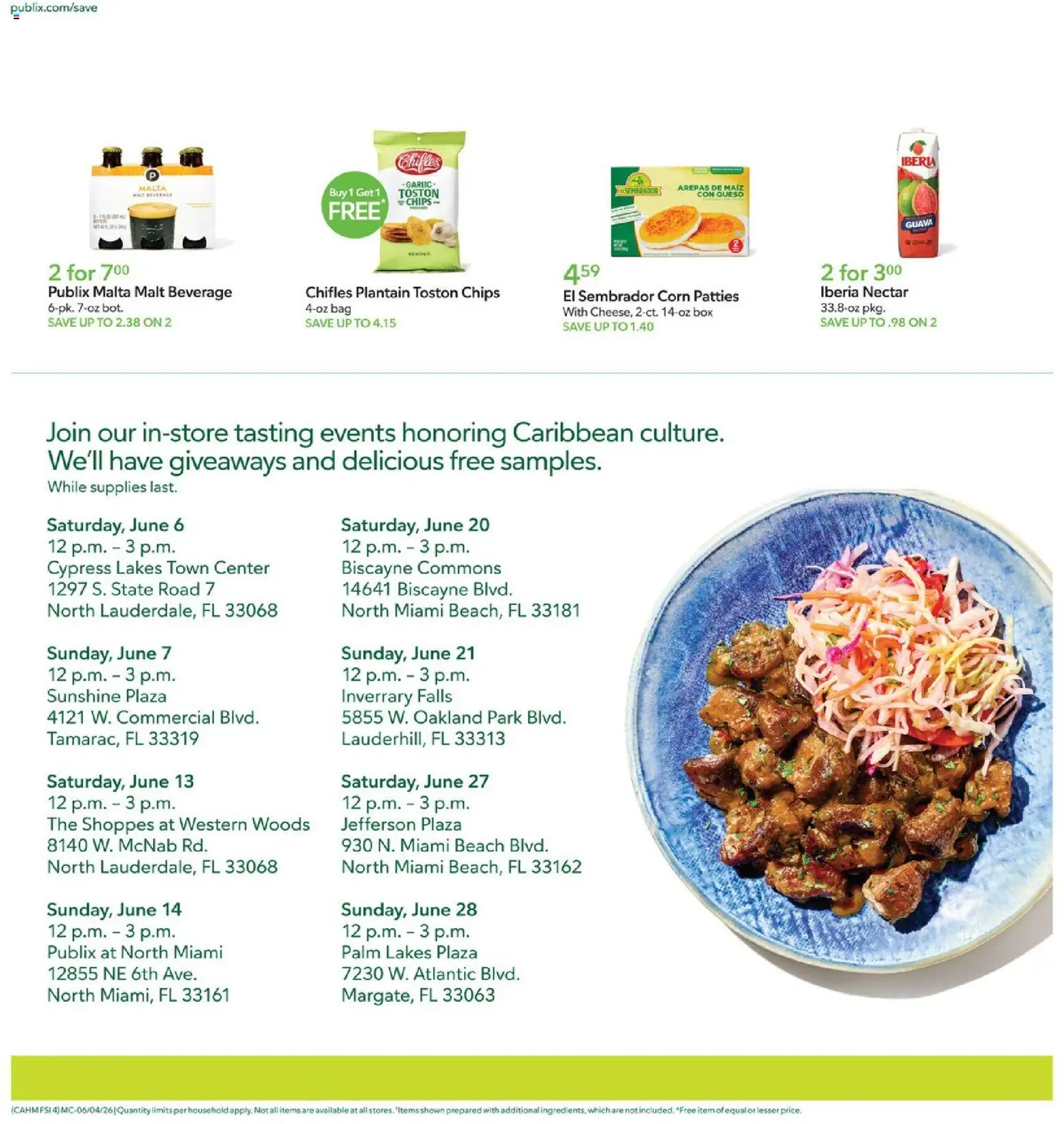 Publix Ad - valid from 04.06.2026 | Page: 4 | Products: Corn, Box, Chips, Bag