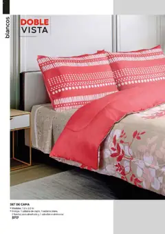 Vista previa de SET DE CAMA, Medidas: 1.8 x 2.2 m. Incluye: 1 sábana de cajón, 1 sábana plana, 2 fundas para almohada y 1 edredón matrimonial, nuevo folleto de la tienda, válido en México a partir del 13.06.2025 | Página: 26 | Productos: Cama, Almohada