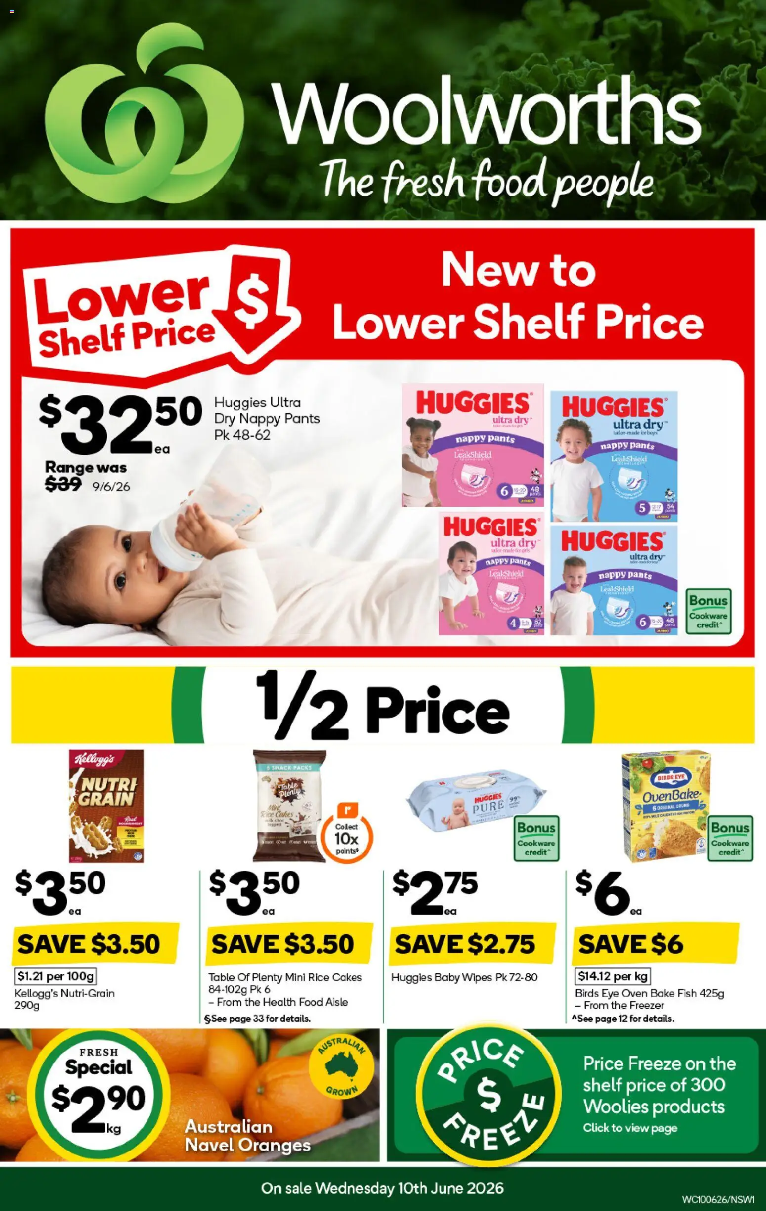 Woolworths catalogue - valid from 10.06.2026 | Page: 1 | Products: Shelf, Table, Freezer, Oven