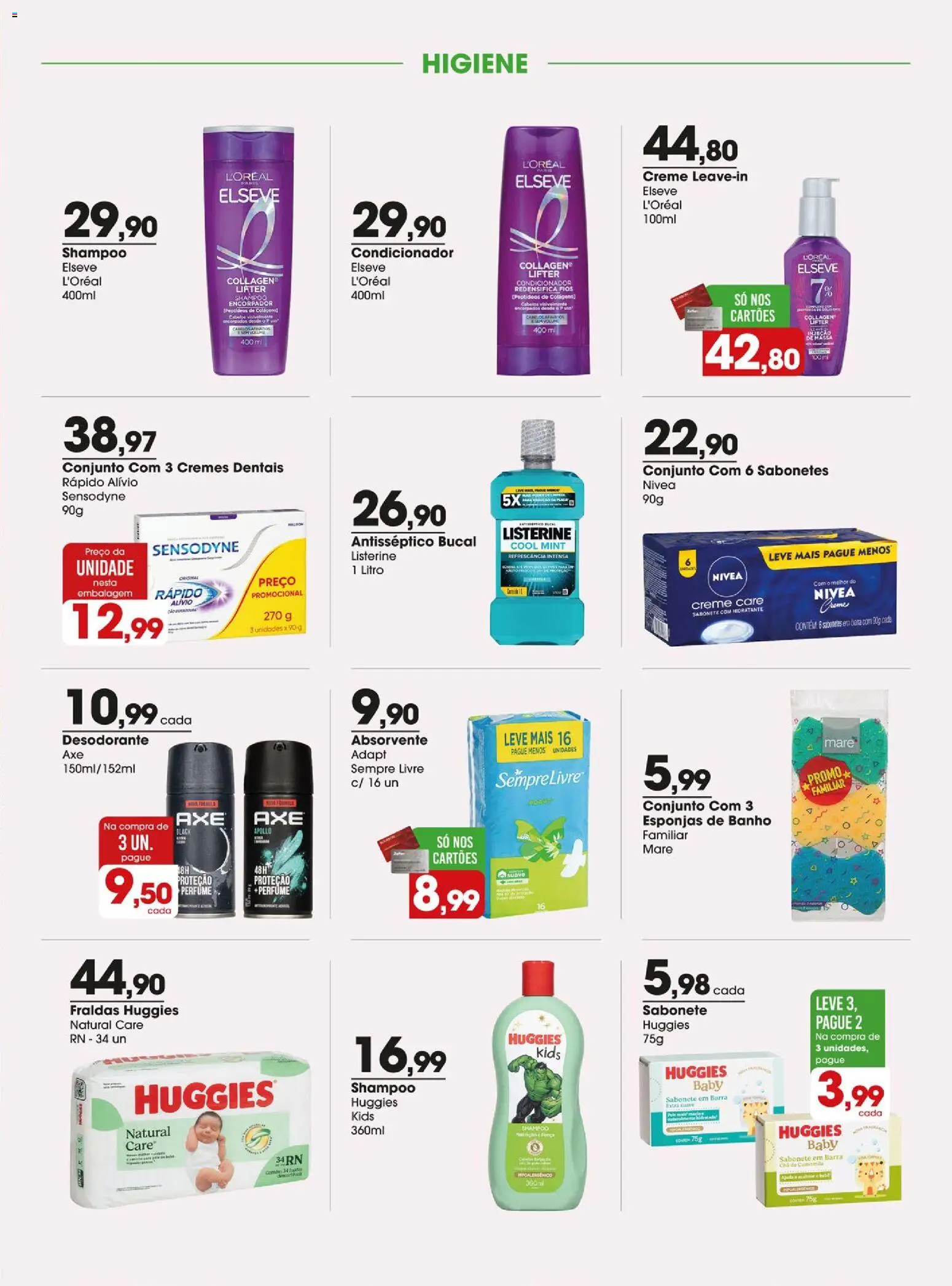 Zaffari Folheto - válido de 25/08/2026 | Página: 15 | Produtos: Colágeno, Esponjas, Desodorante, Absorvente