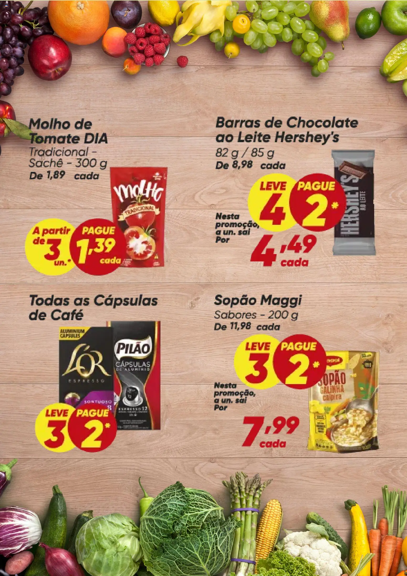 Dia Folheto - válido de 02/07/2026 | Página: 3 | Produtos: Leite, Café, Chocolate