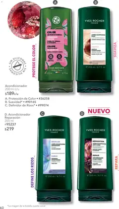 Vista previa de Yves Rocher campaña 10 2026, nuevo folleto de la tienda, válido en México a partir del 14/07/2026 | Página: 60 | Productos: Botella, Acondicionador