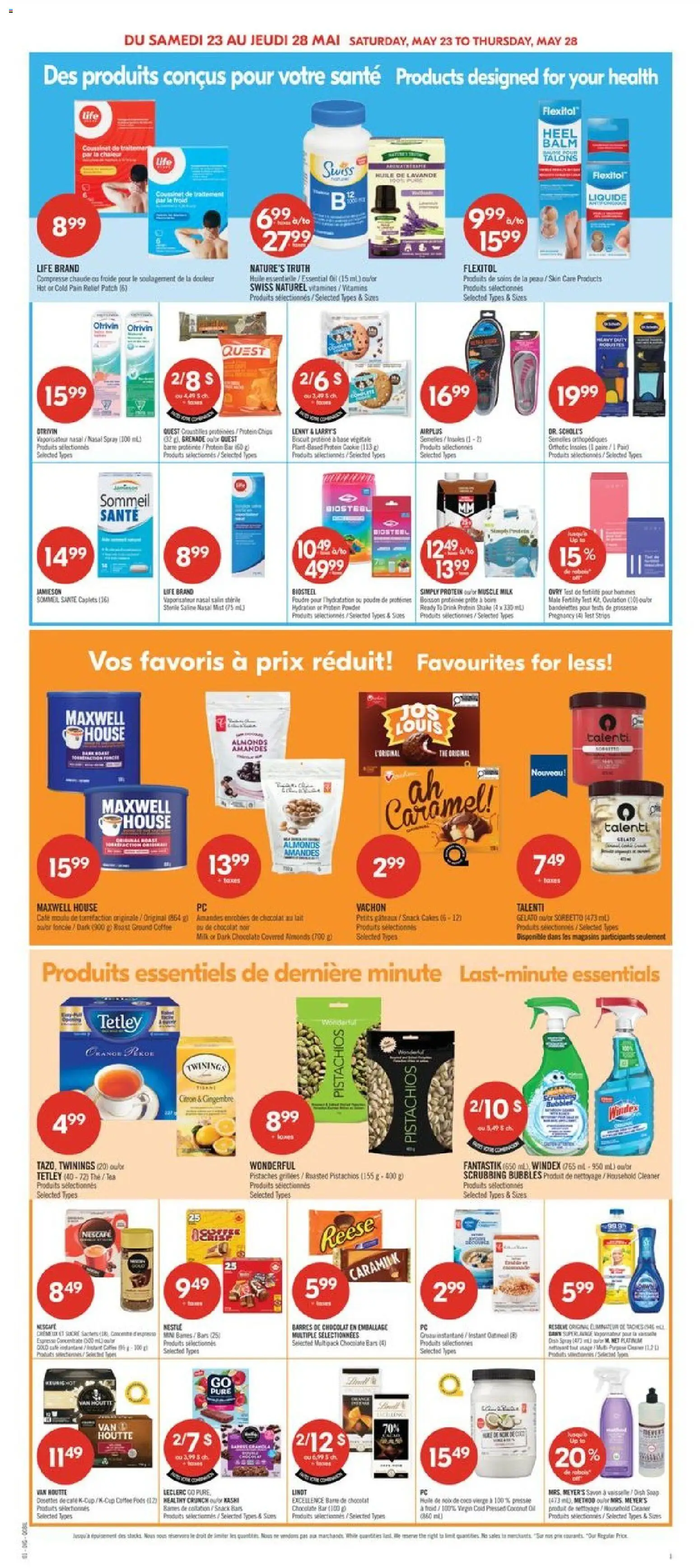 Pharmaprix flyer valid from 22.05.2026 | Page: 14 | Products: Tea, PC, Chair, Oil