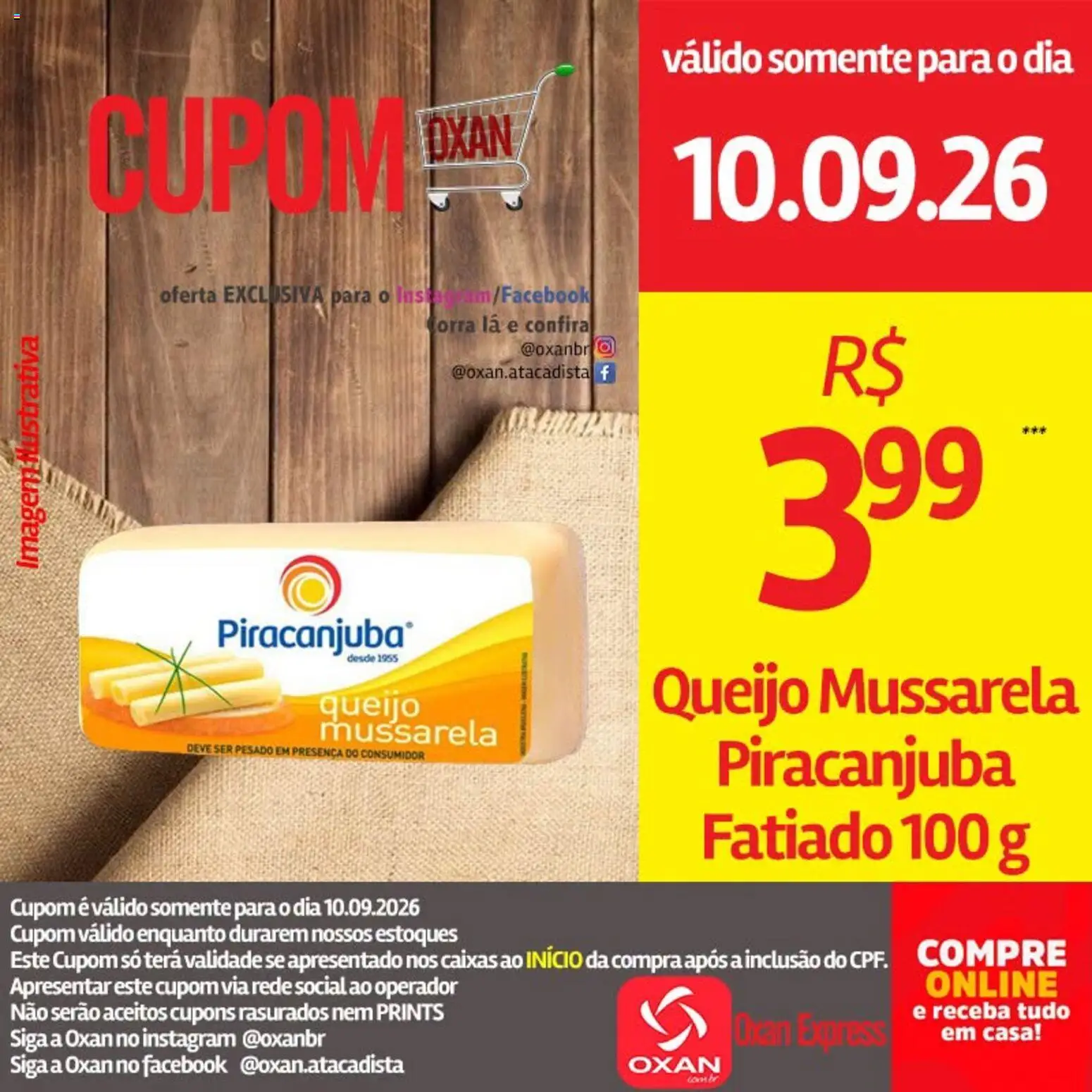 Oxan Atacadista Folheto - válido de 10/09/2026 | Página: 2 | Produtos: Queijo, Mussarela