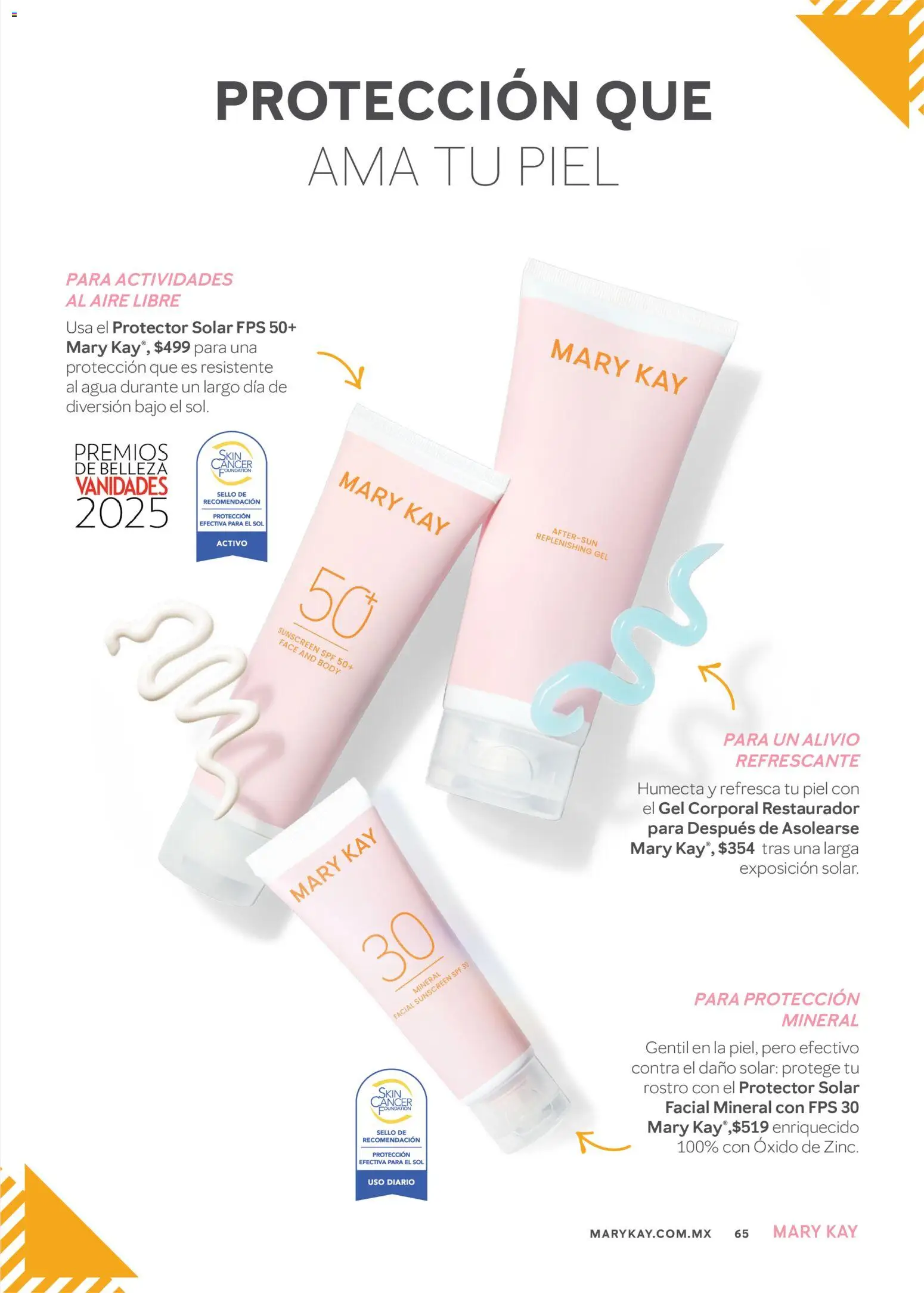 Nuevas ofertas de Mary Kay válidas en toda la República Mexicana desde el 01.04.2026. ¡Encuentra las mejores ofertas en Catálogo Mary Kay Abril 2026! | Página: 65 | Productos: Gel corporal, Agua, Body, Protector solar