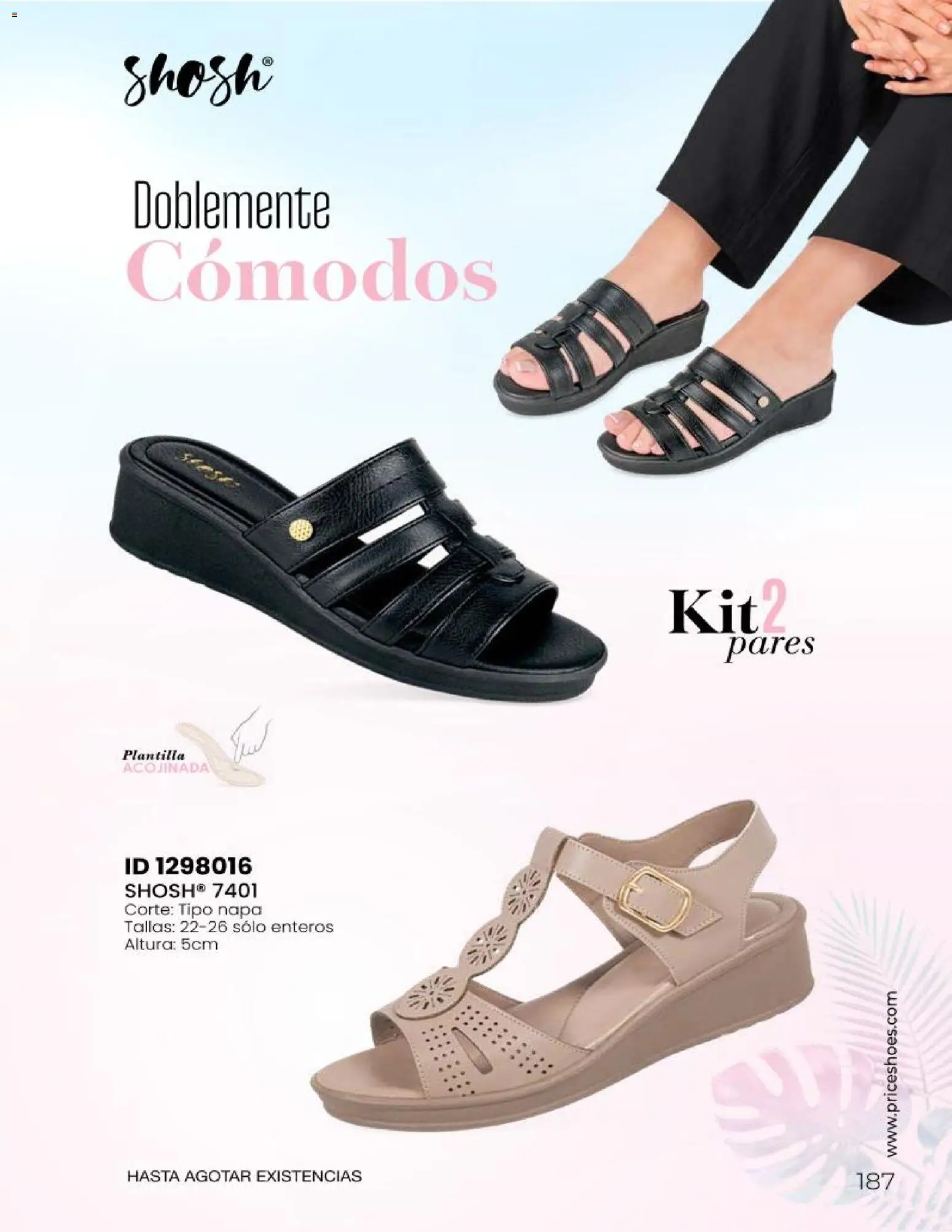 Nuevas ofertas de Price Shoes válidas en toda la República Mexicana desde el 23/06/2026. ¡Encuentra las mejores ofertas en Price Shoes catálogo Sandalias 2026! | Página: 187