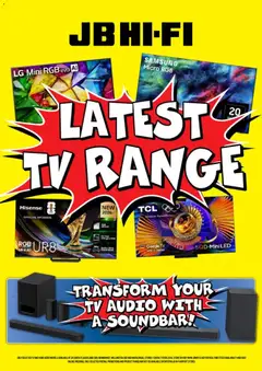 JB Hi-Fi Latest TV Range preview  - valid from 3 Aug 2026