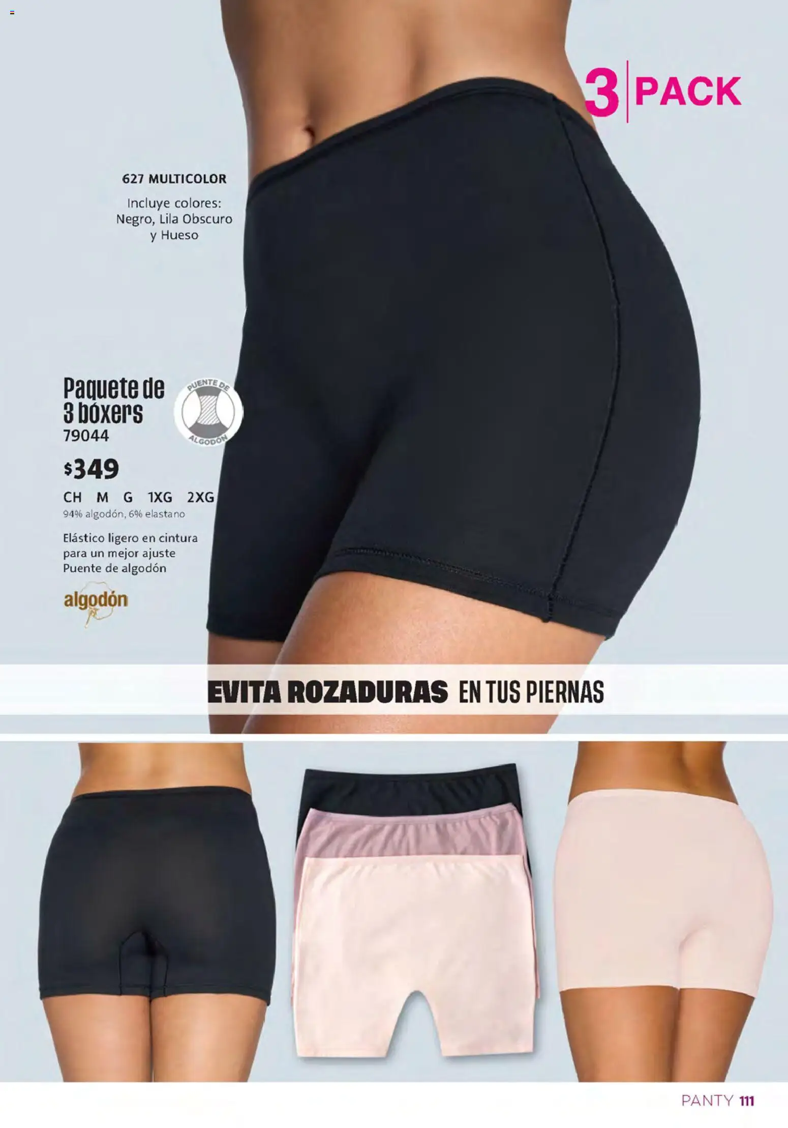 Nuevas ofertas de Ilusión válidas en toda la República Mexicana desde el 01/09/2026. ¡Encuentra las mejores ofertas en Ilusión catálogo Otoño! | Página: 113 | Productos: Boxers, Algodón